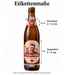 Personalisierte Bieretiketten mit Foto und Wunschtext – Set mit Halsetikett zum Geburtstag