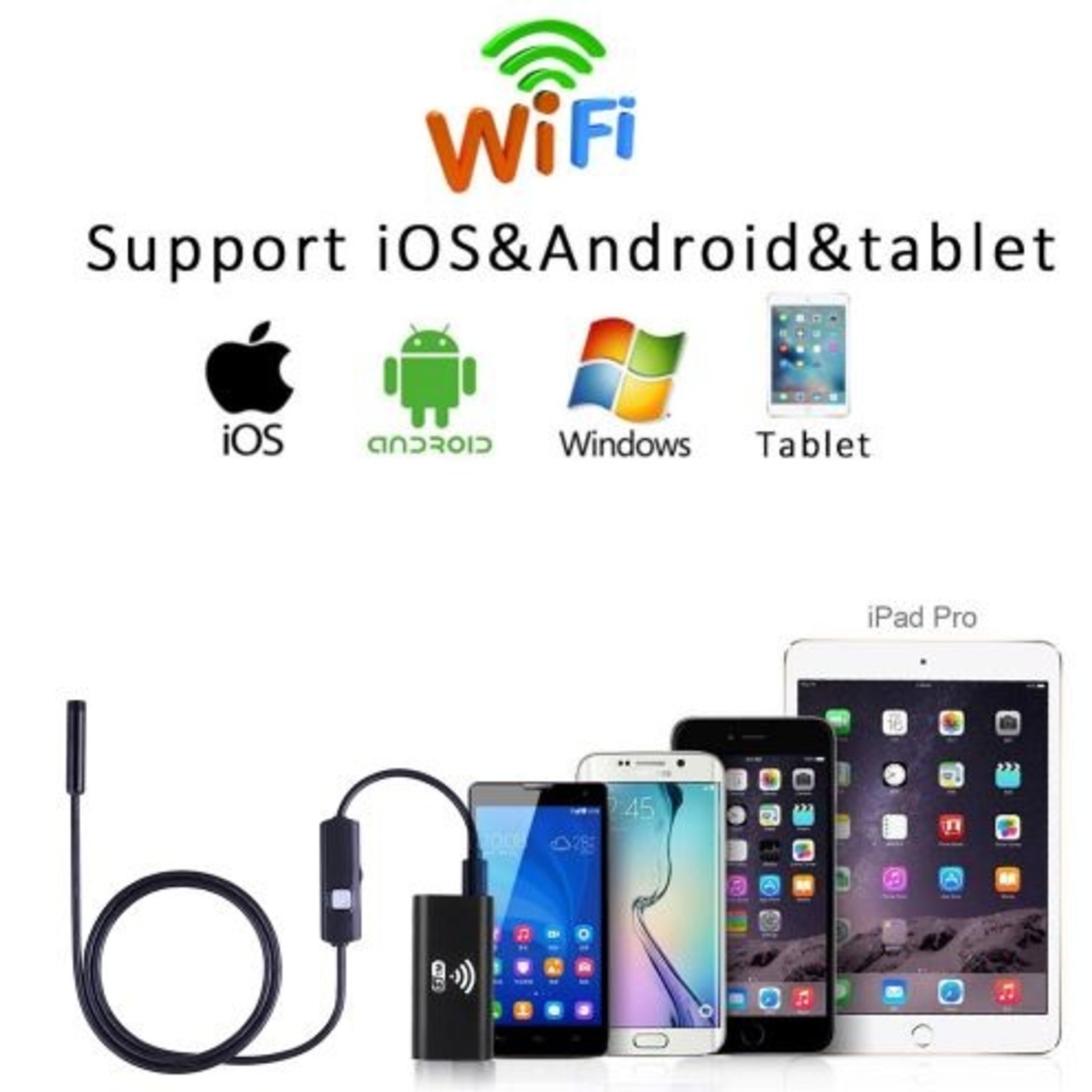 WIFI Endoscoop Voor Android en IOS Telefoon/ Tablets
