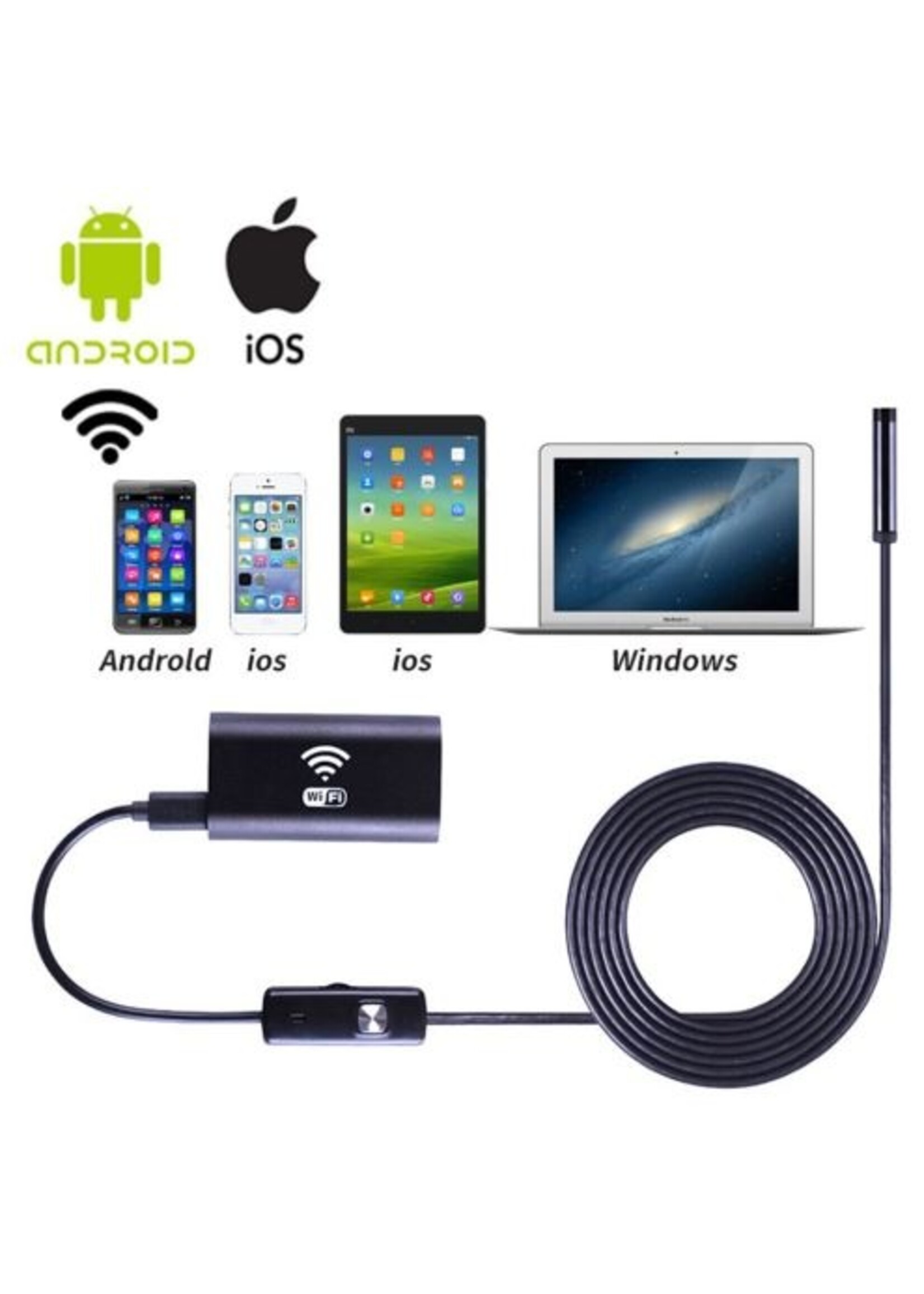 WIFI Endoscoop Voor Android en IOS Telefoon/ Tablets