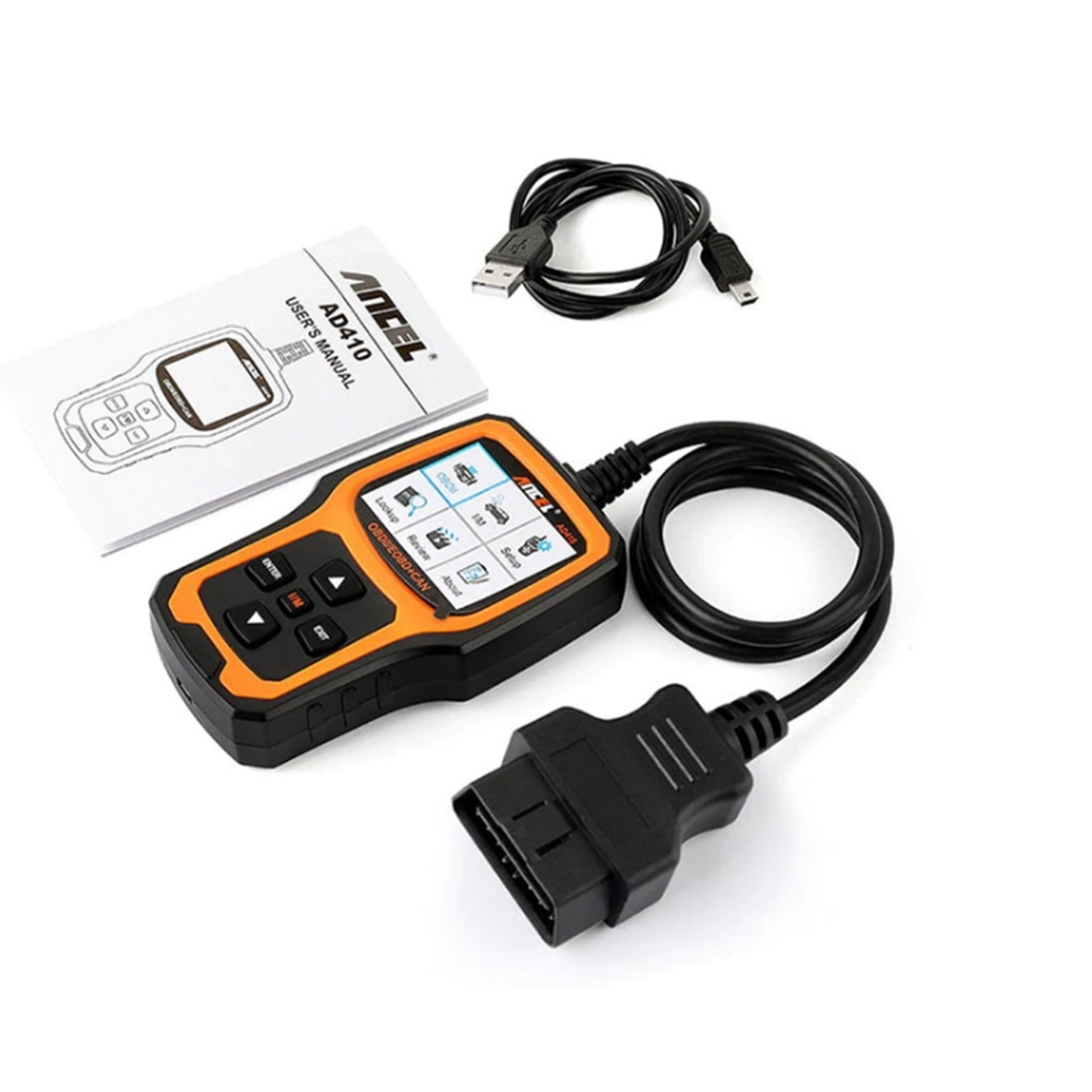 Ancel AD410 Diagnosecomputer - OBD2 - EOBD - CAN Handscanner – Diagnoseapparatuur