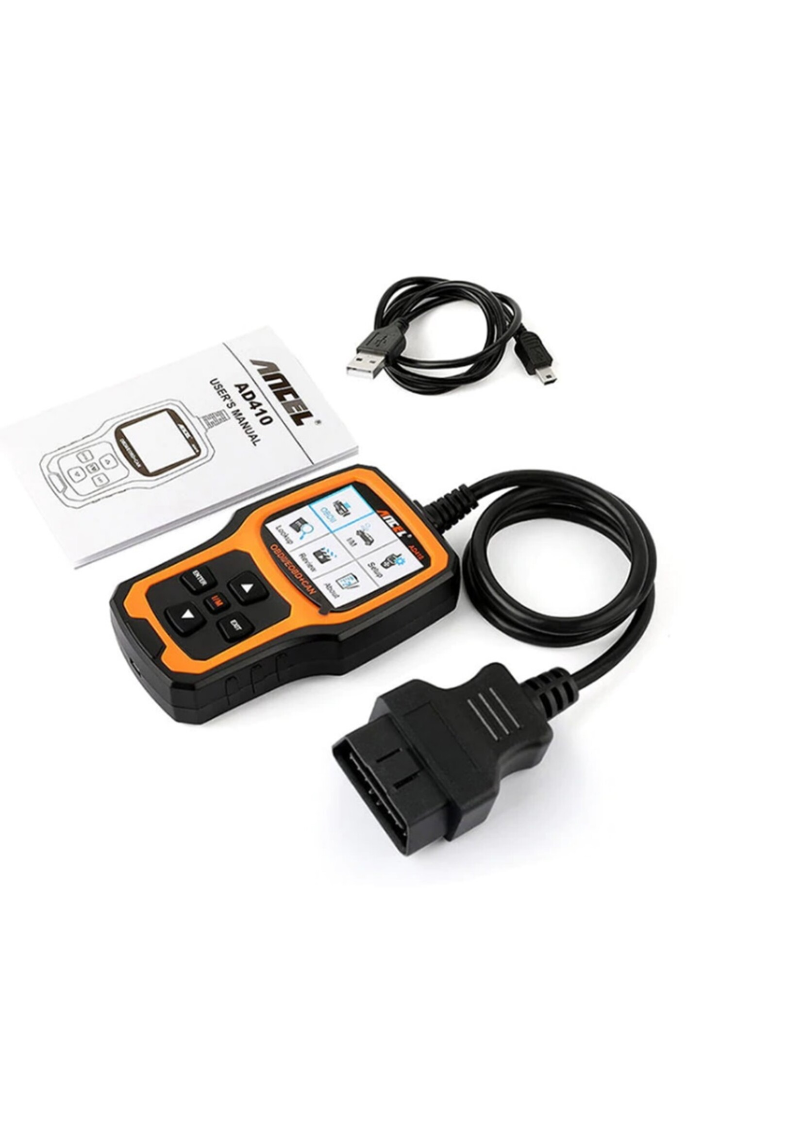 Ancel ANCEL AD410 Diagnosecomputer – OBD2 / EOBD / CAN Handscanner