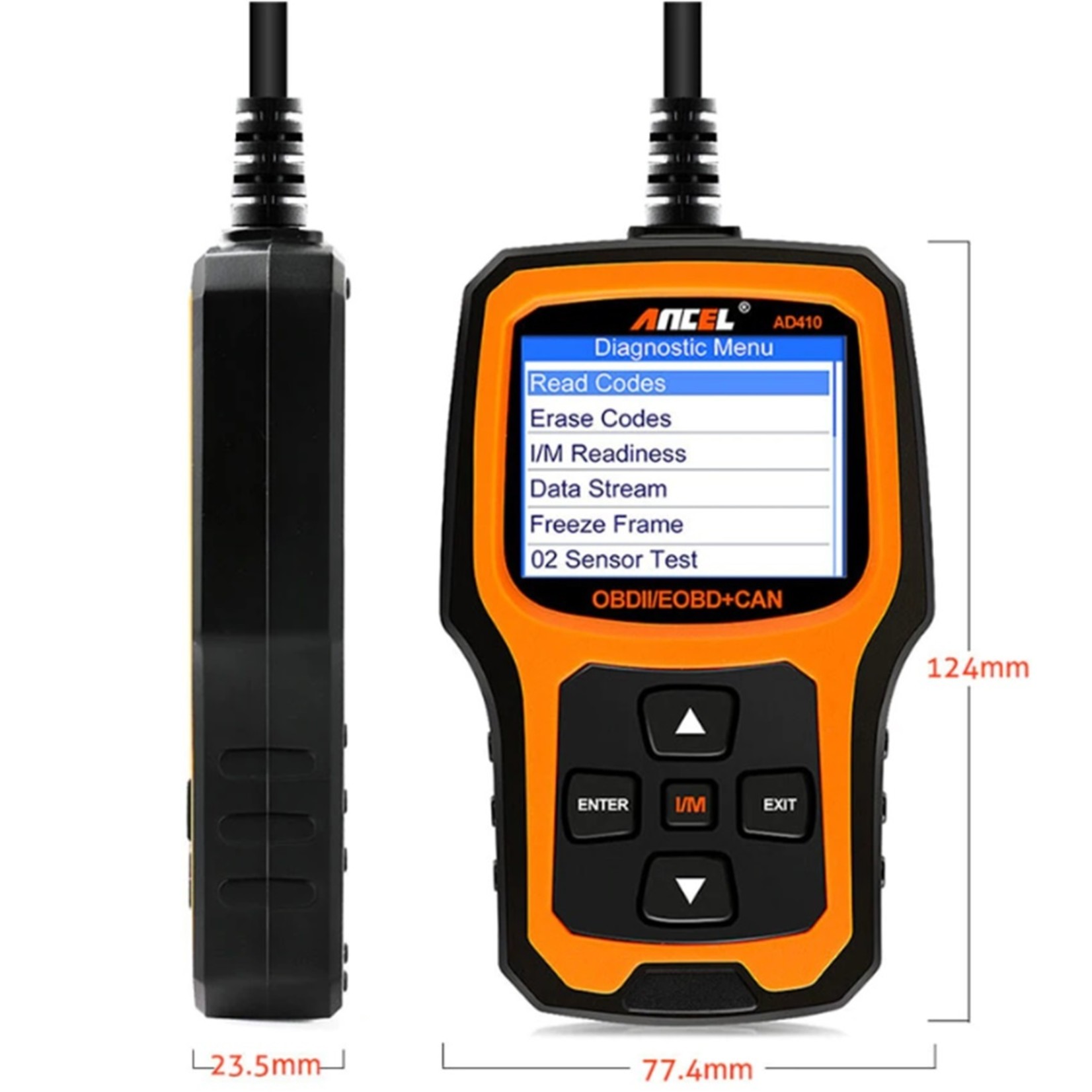 Ancel AD410 Diagnosecomputer - OBD2 - EOBD - CAN Handscanner – Diagnoseapparatuur