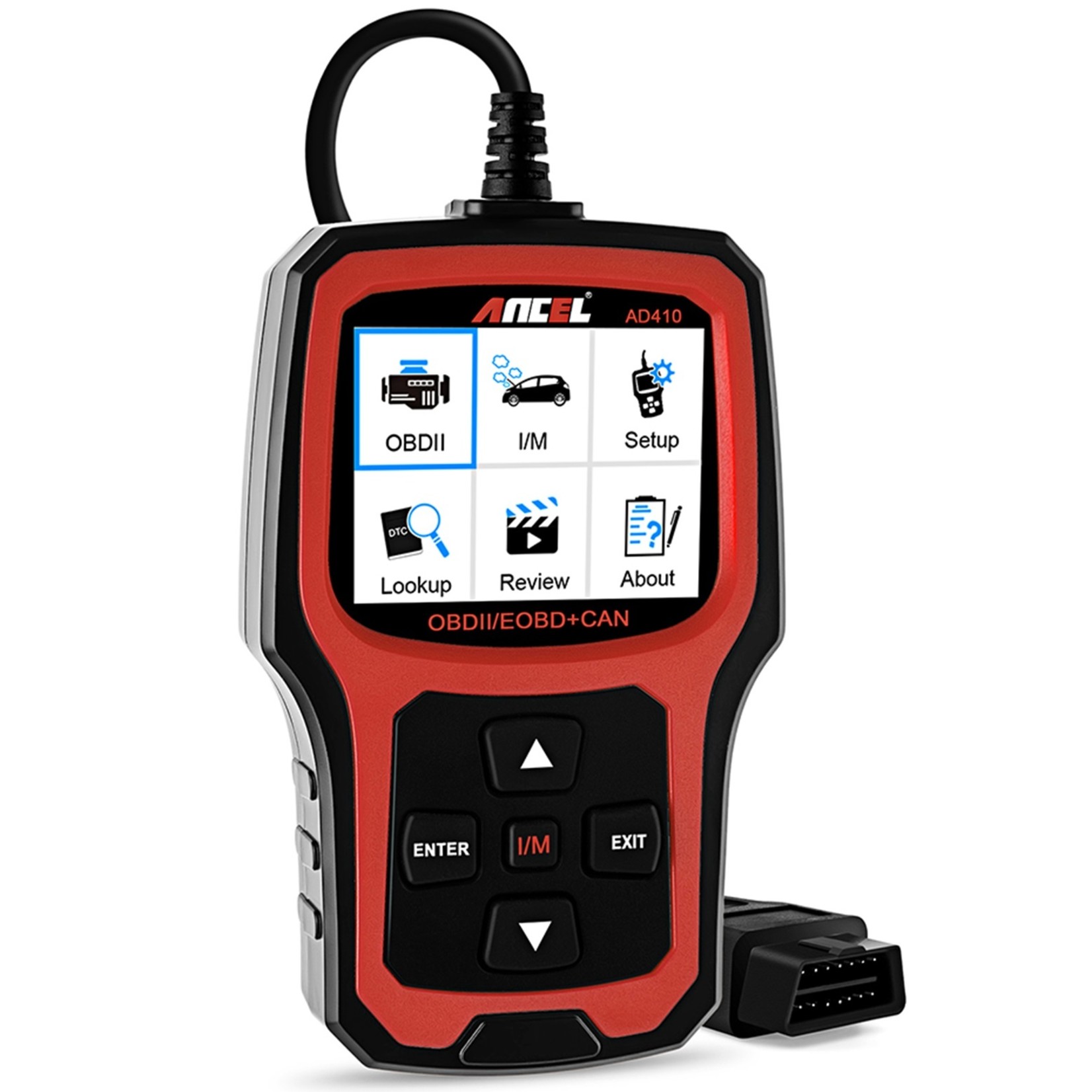 Ancel ANCEL AD410 Diagnosecomputer – OBD2 / EOBD / CAN Handscanner