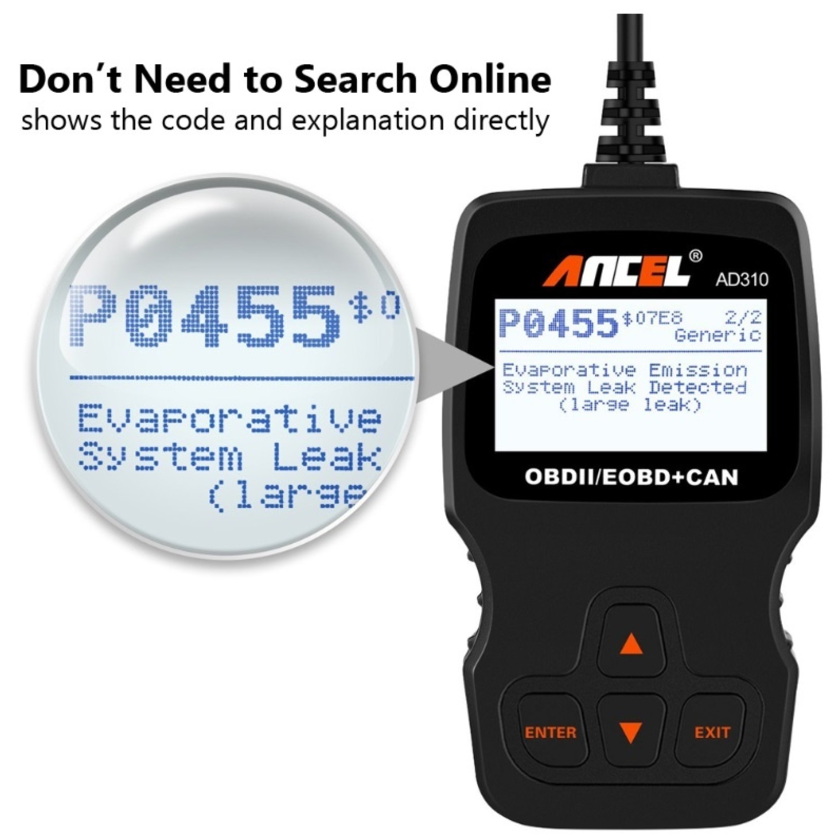 Geladen Eenheid mate AD310 OBD2 EOBD CAN Handscanner - HE Products