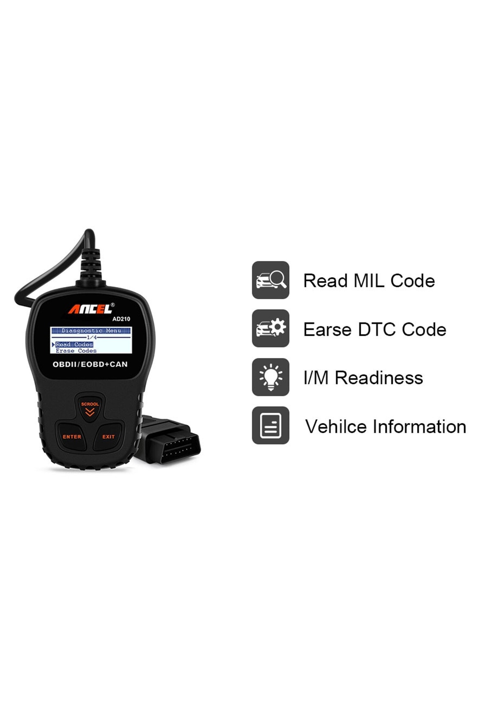 Ancel Ancel AD210 OBD II Scanner – Auto Diagnoseapparaat