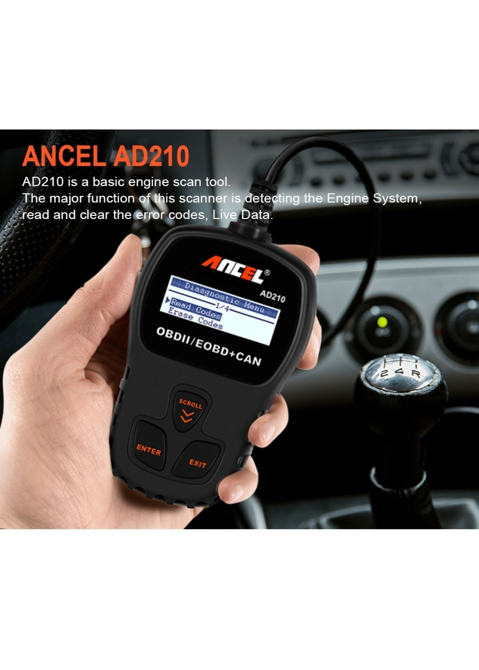 Ancel Ancel AD210 OBD II Scanner – Auto Diagnoseapparaat