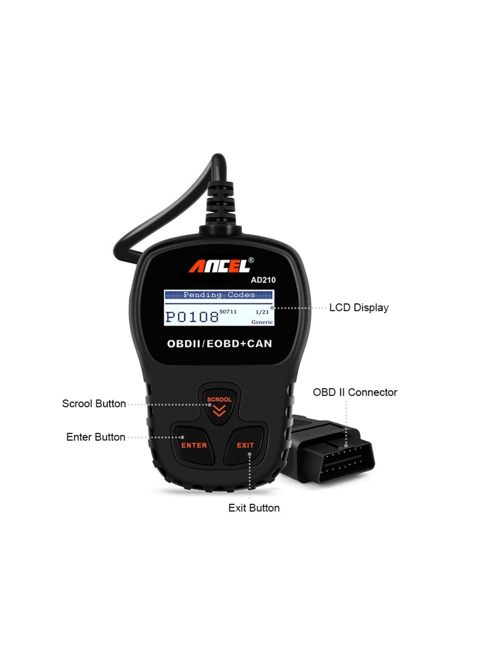 Ancel Ancel AD210 OBD II Scanner – Auto Diagnoseapparaat