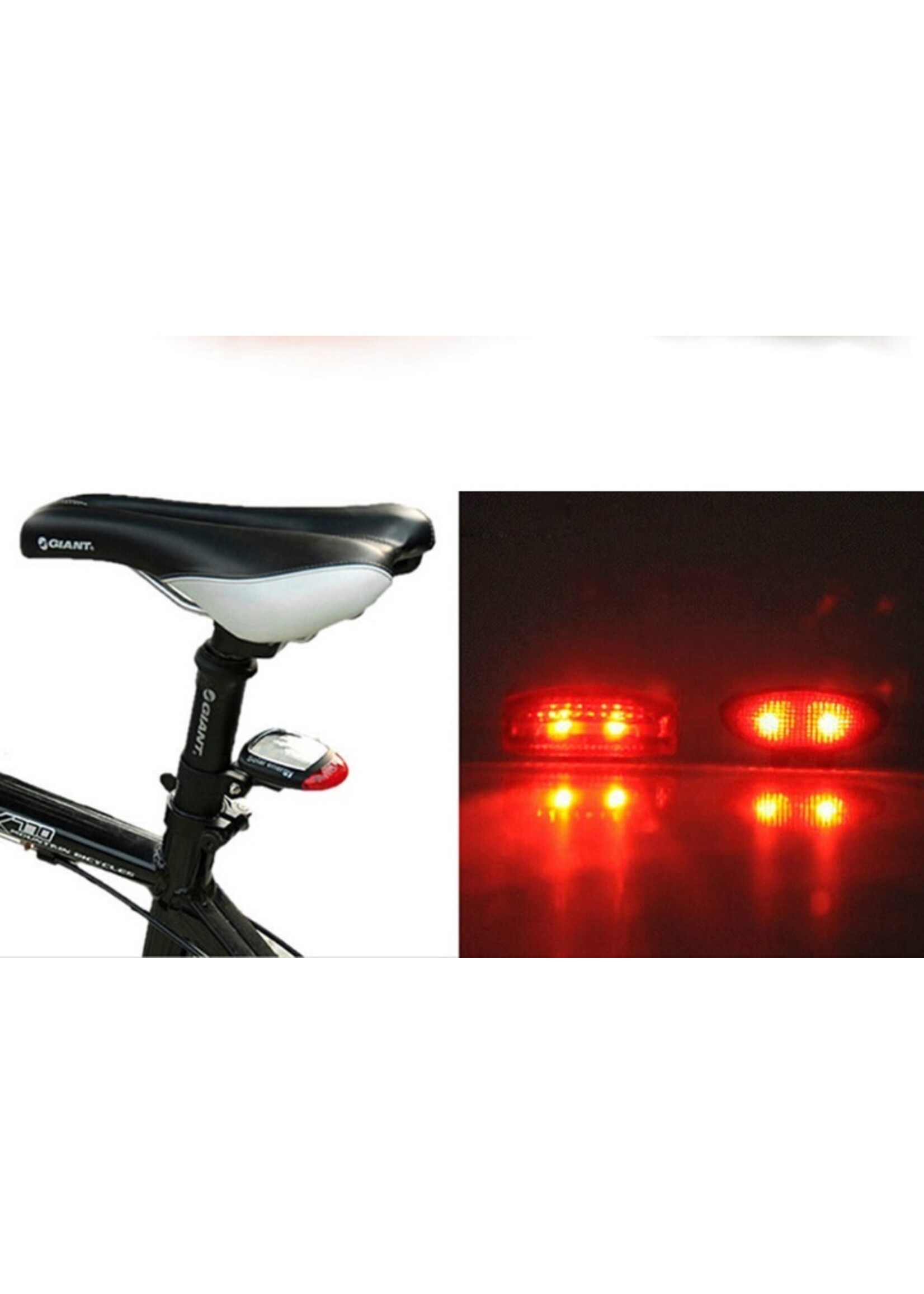 Solar LED Fietslamp - Achterlamp