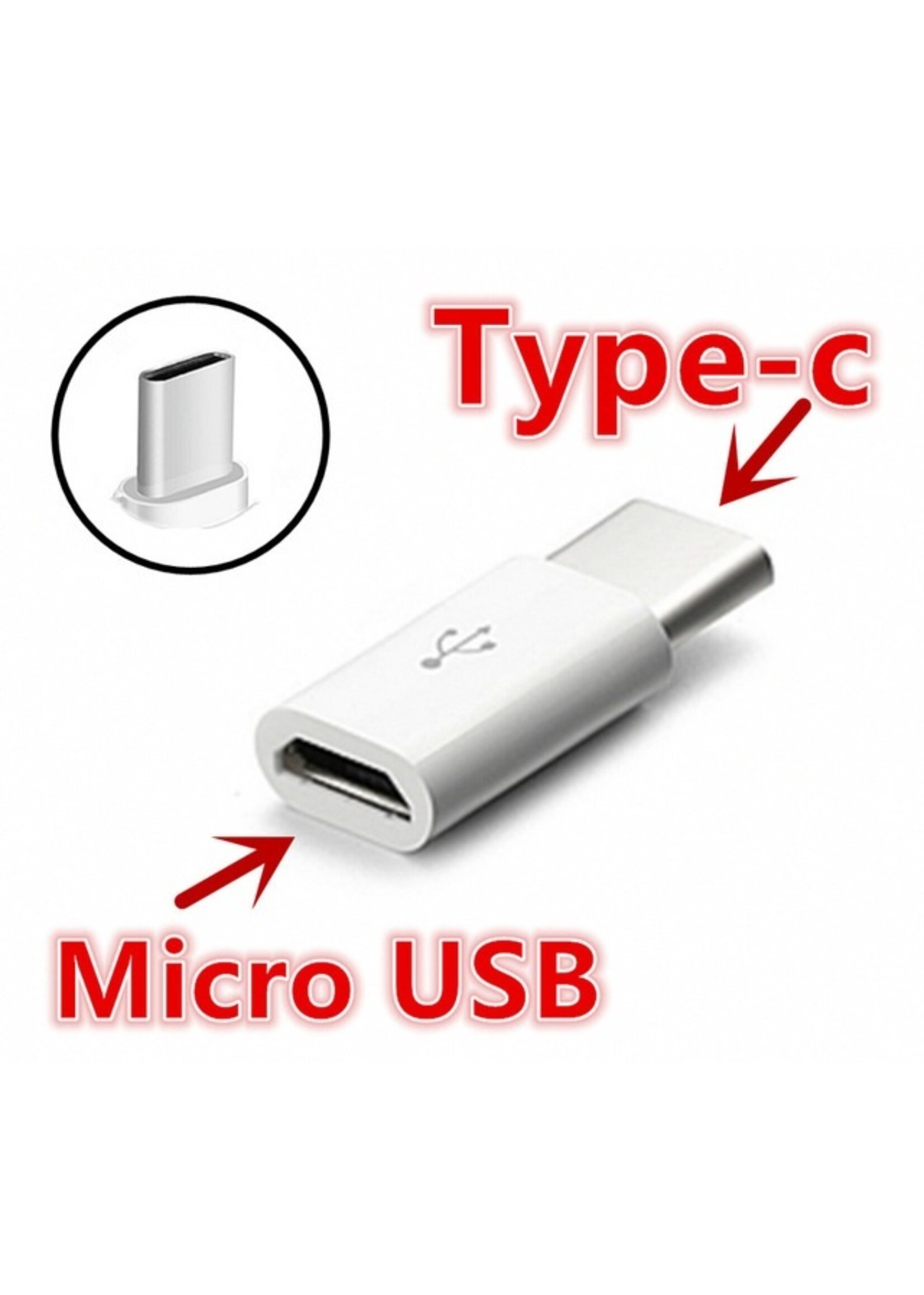 Micro USB naar USB-C Adapter