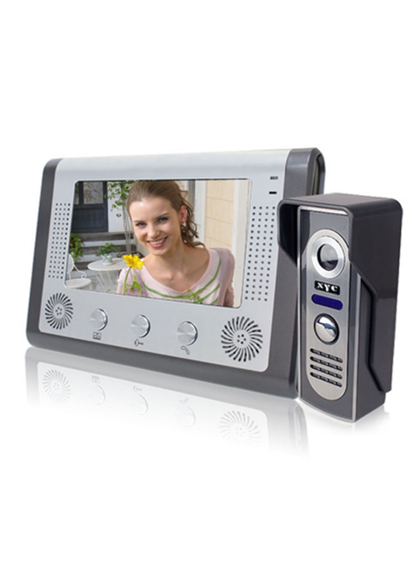 Deurbel met 7 inch scherm - Intercom met draad Deurintercom - 7 inch kleurenmonitor