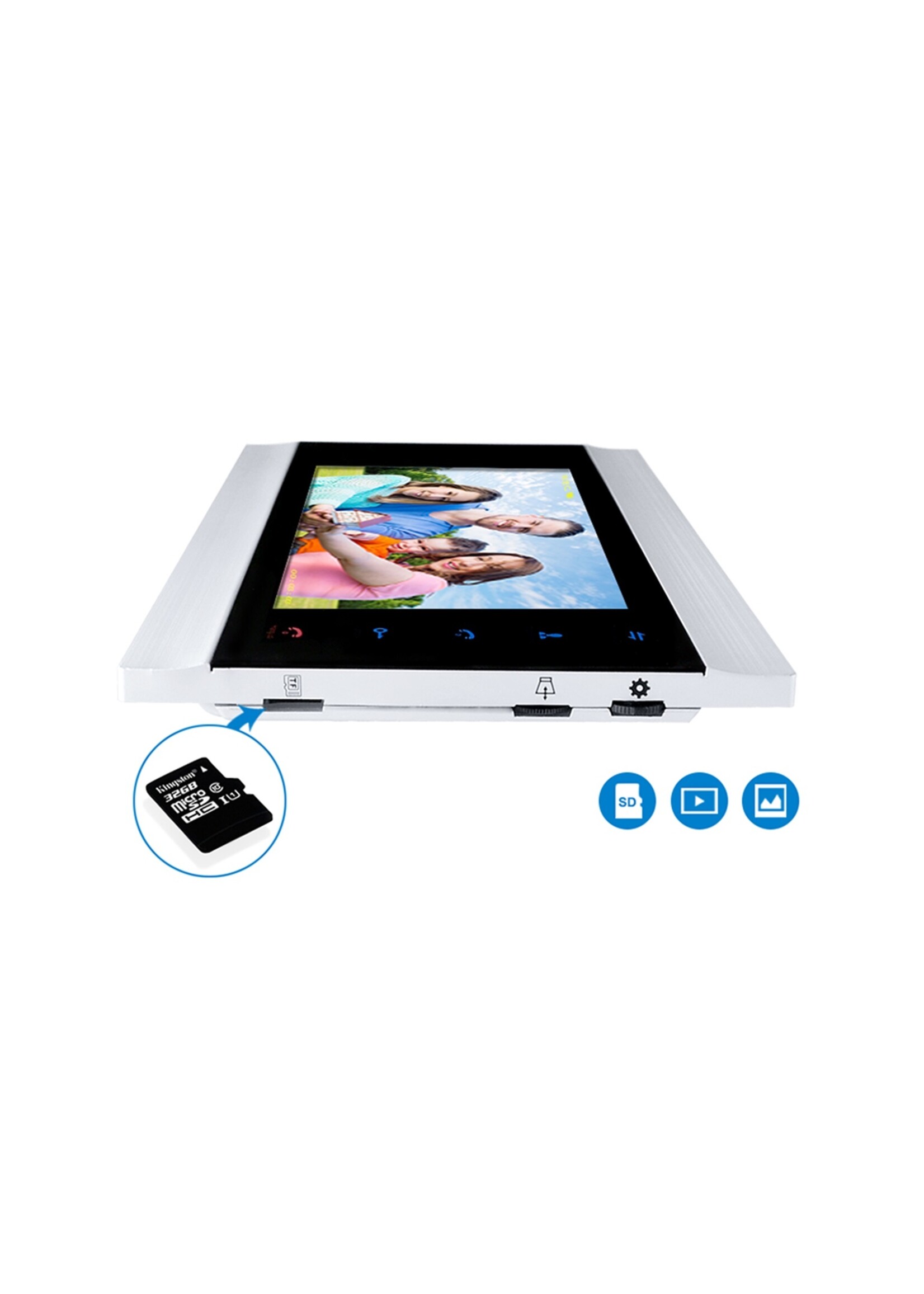 Intercom met draad Deurintercom - 7'' inch kleurenmonitor en 1200TVL video/foto camera