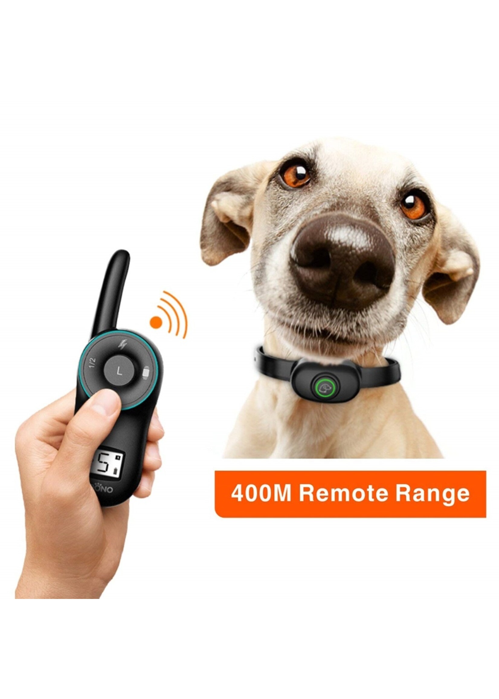 Trainingshalsband - trainingsband voor u hond met afstandsbediening - Waterdicht - Oplaadbaar - Voor 1 hond