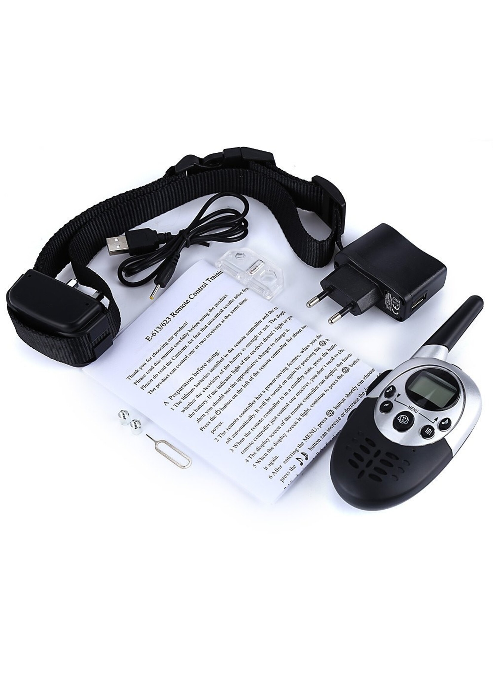 Trainingsband – Blafband - trainingsband voor u hond met afstandsbediening - Halsomtrek van 42 tot 60cm