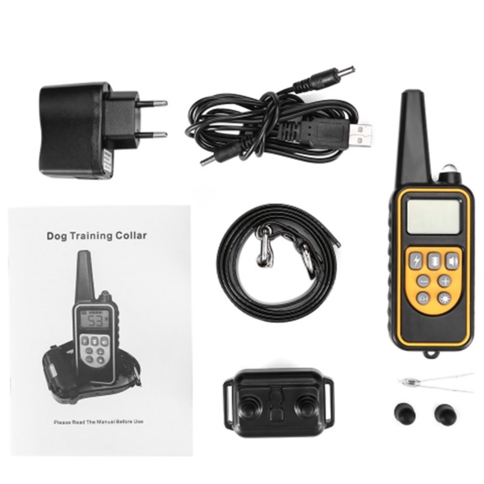 Trainingshalsband - trainingsband - teletac 300m oplaadbaar – voor 1 hond