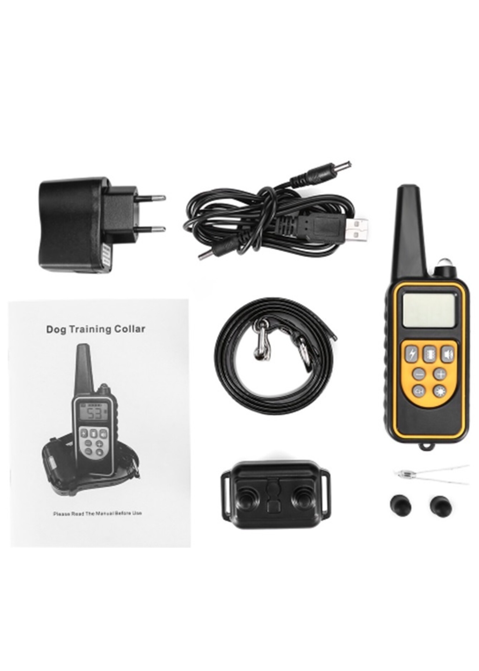 Trainingshalsband - trainingsband - teletac 300m oplaadbaar – voor 1 hond