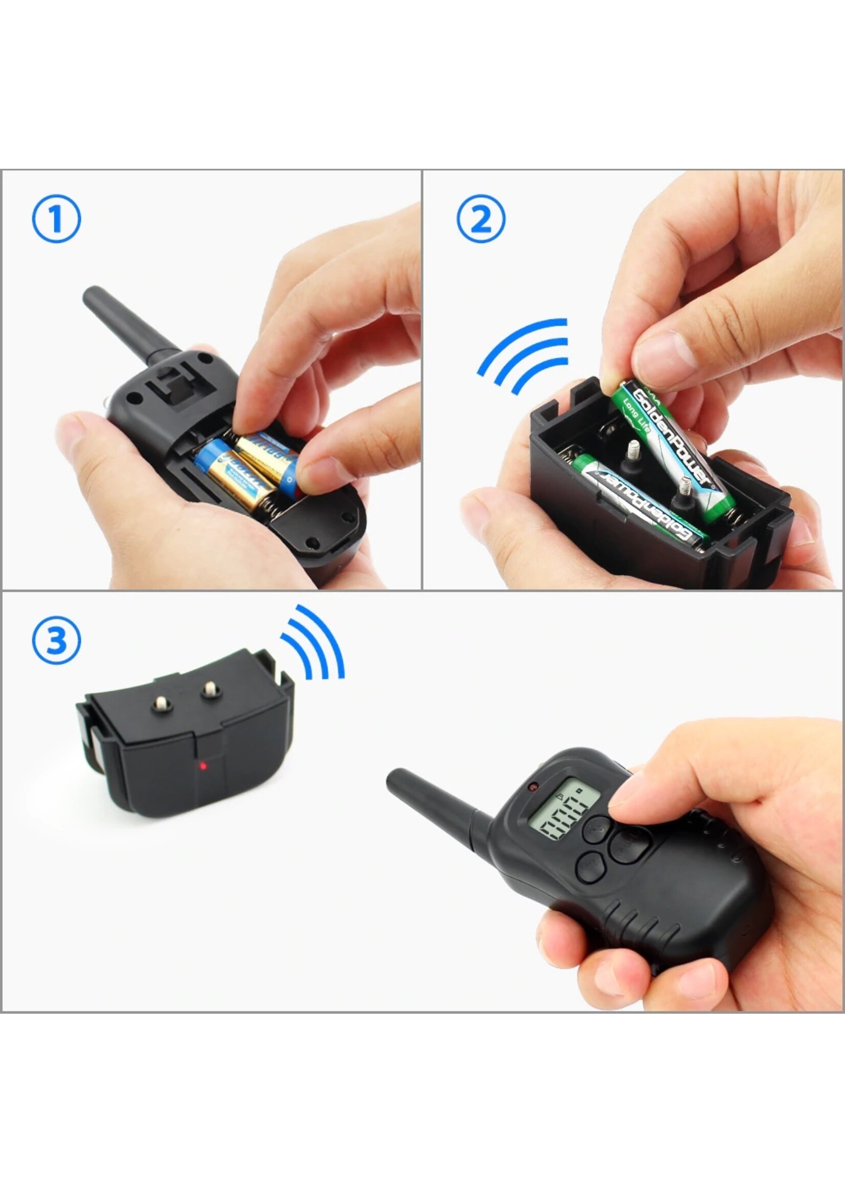 Trainingsband Trainingshalsband 100 levels voor 2 honden