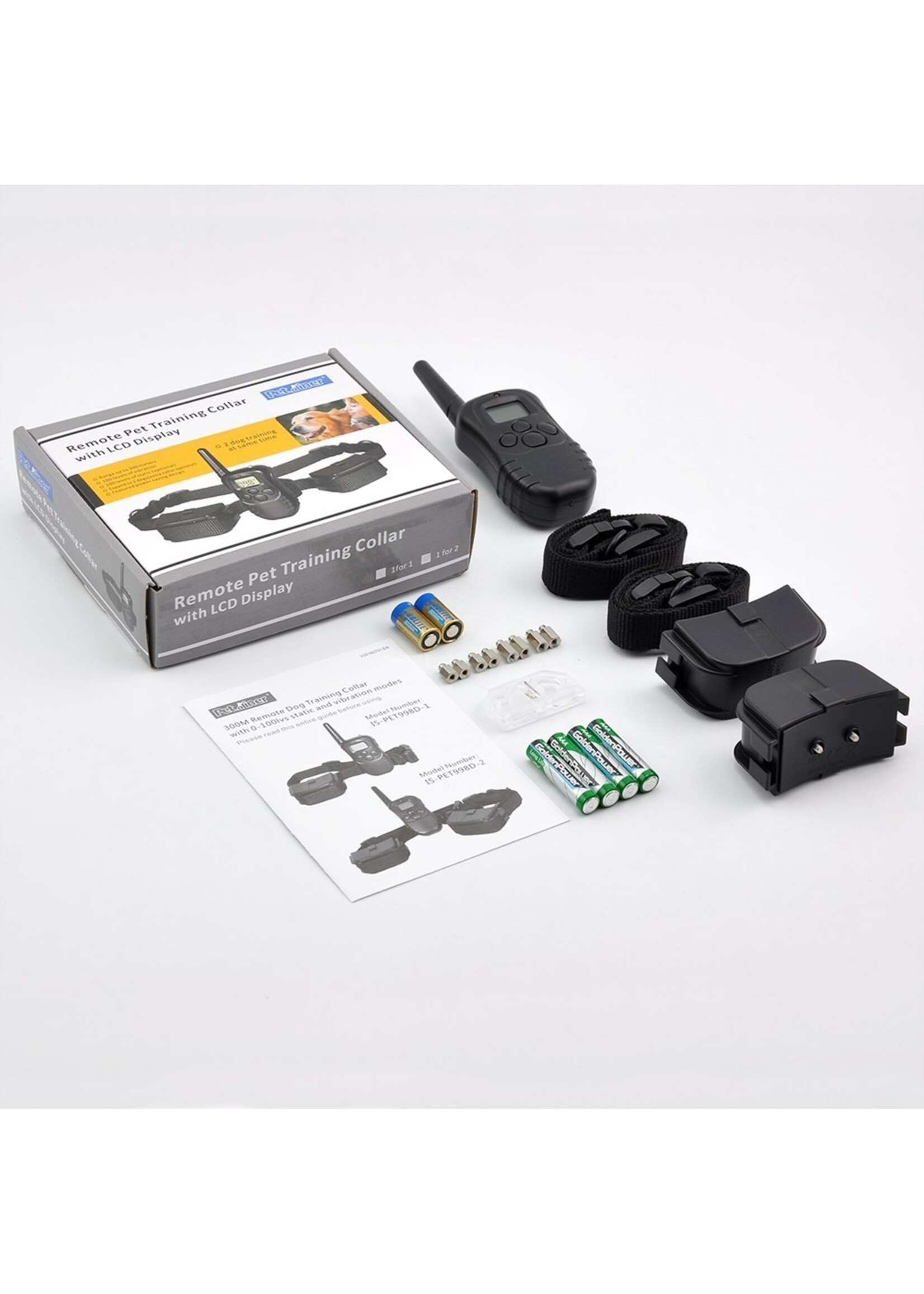 Trainingsband Trainingshalsband 100 levels voor 2 honden