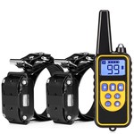 Trainingshalsband - trainingsband - teletac 300m oplaadbaar - Voor 2 honden