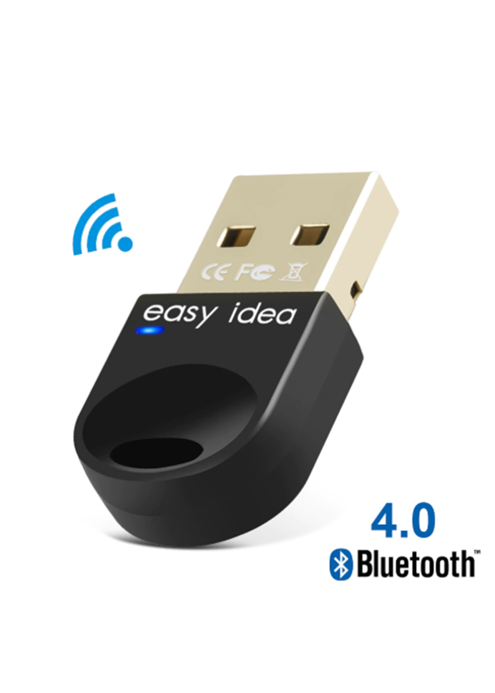 Bluetooth 4.0 USB Micro Dongle / Adapter - Zwart