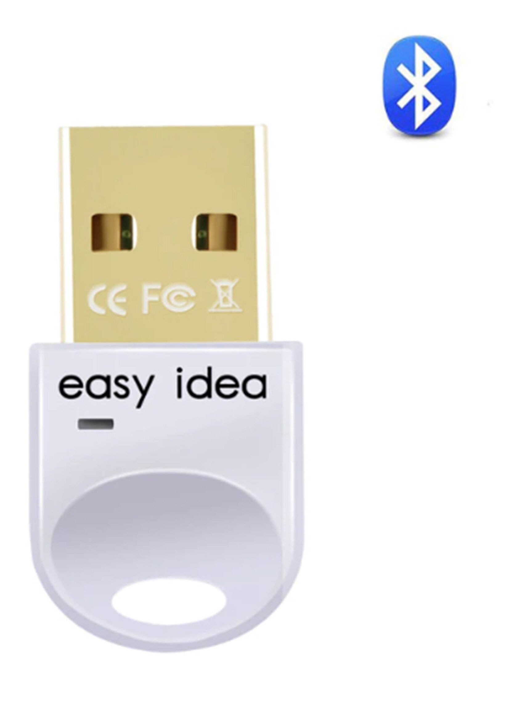 Bluetooth 4.0 USB Micro Dongle / Adapter - Wit