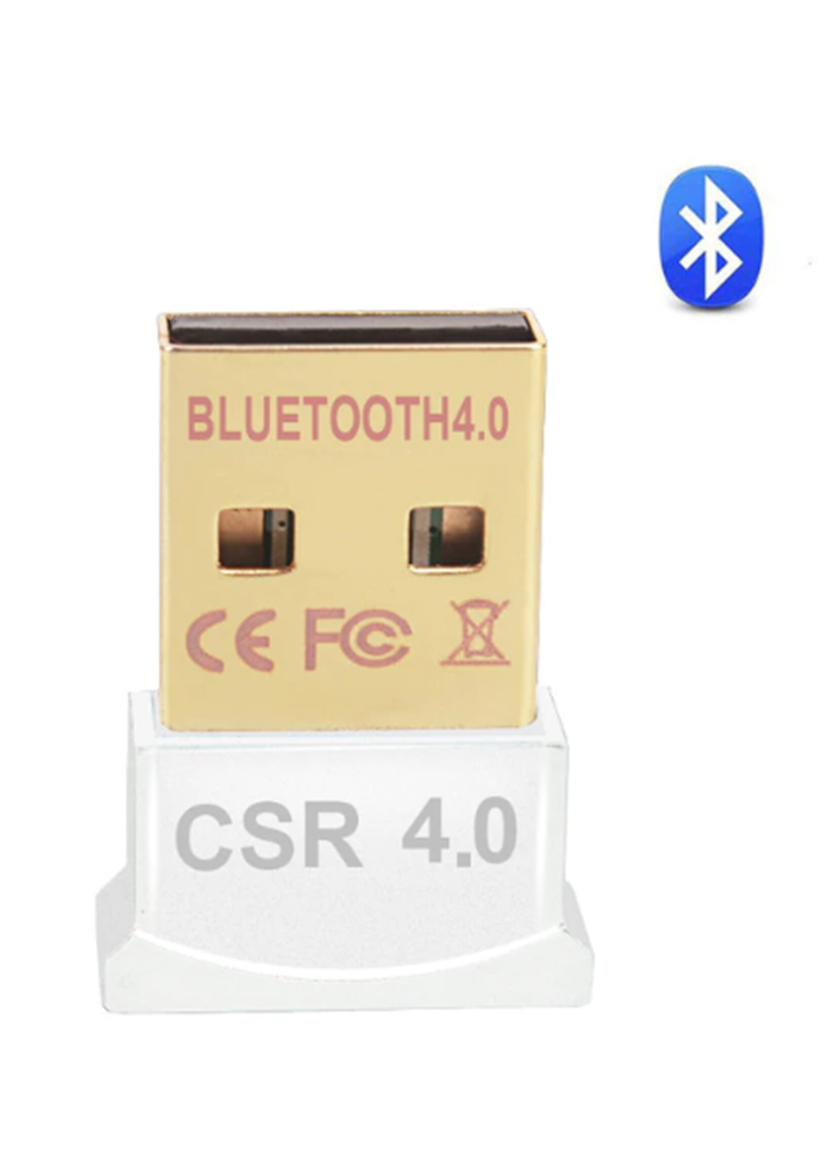 Bluetooth 4.0 USB Micro Dongle / Adapter - Wit