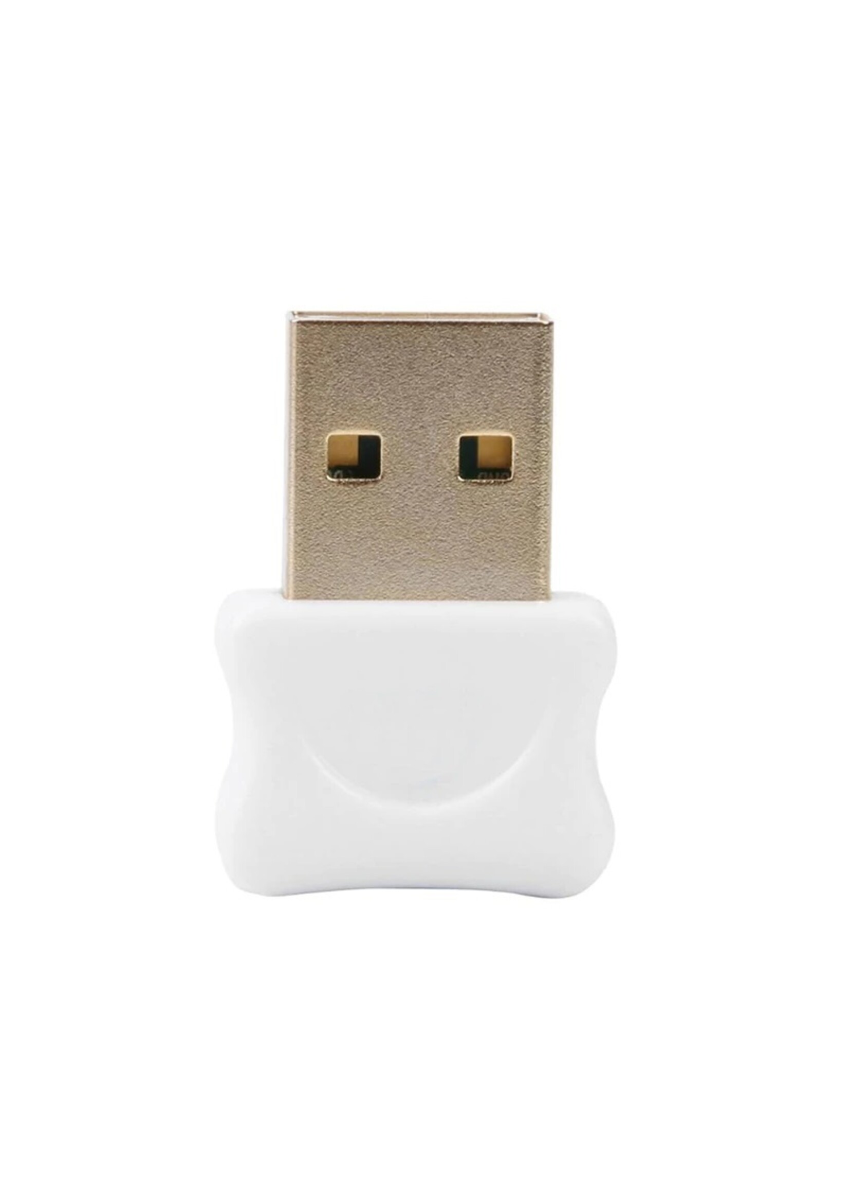 Bluetooth CSR 5.0 Dongle - Mini Bluetooth 5.0 USB Adapter – Dongle - Bluetooth adapter - draadloze dongle - verbind meerdere bluetooth apparaten – Kleur: Wit