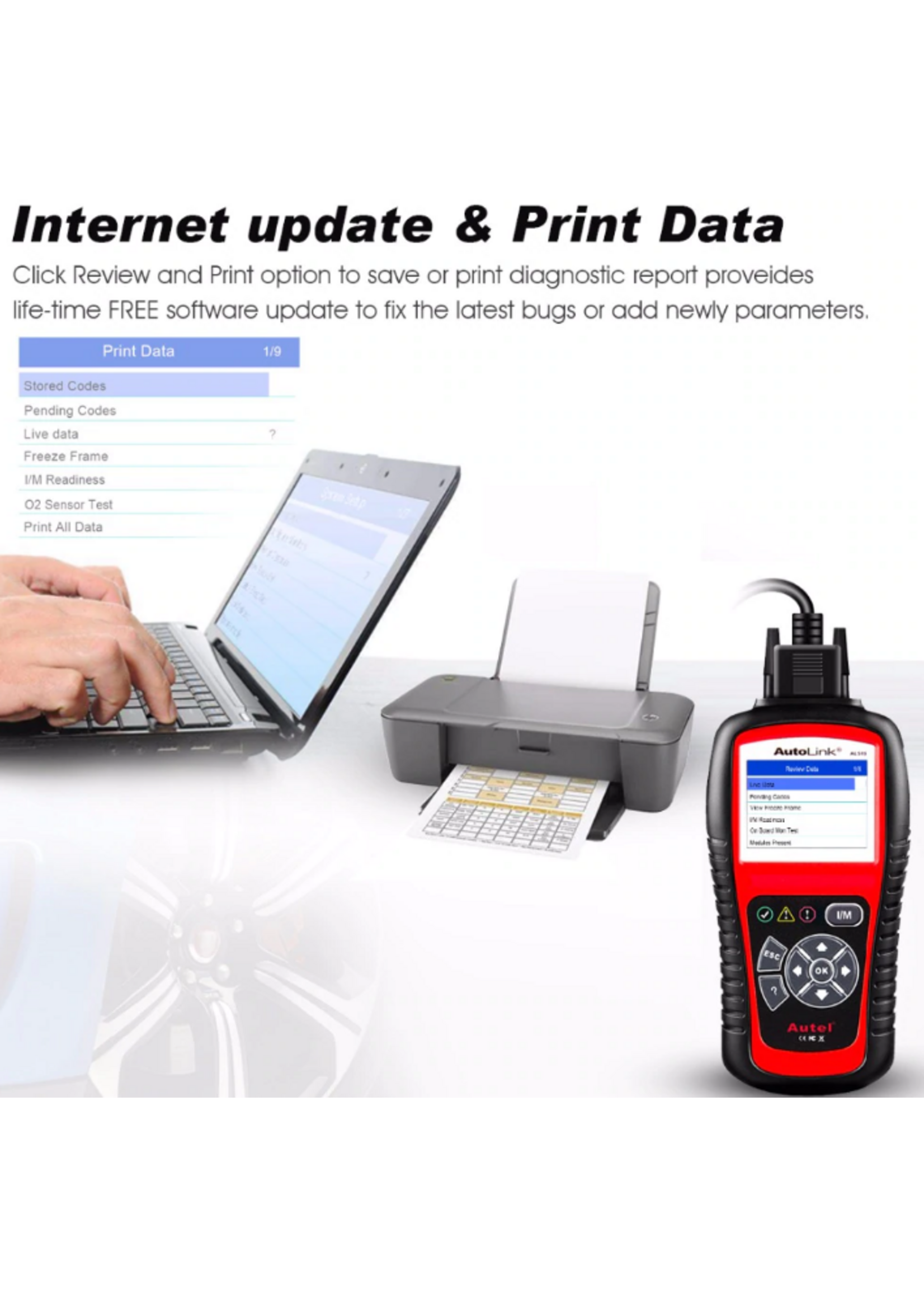 Autel Autel AL519 - OBD-scanner - OBD2 – OBDII – Diagnose scanner - Diagnosecomputer