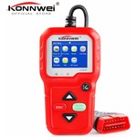 KONNWEI KW680 Diagnosecomputer - OBD2 - EOBD - CAN Handscanner – Diagnoseapparatuur - Motorstoring Codelezer - OBD-scanner – Kleur: Rood