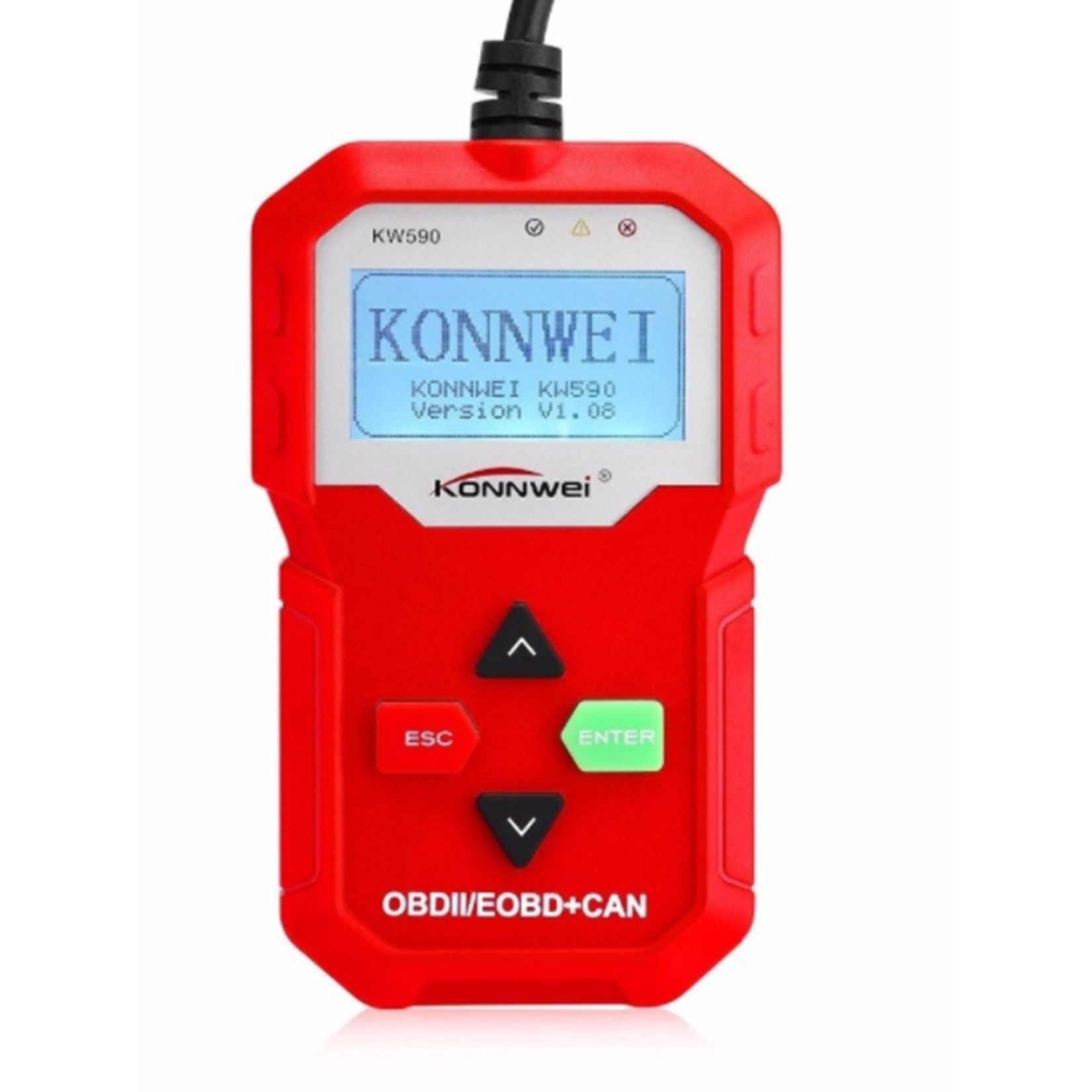 KONNWEI KONNWEI KW590 Diagnosecomputer - OBD2 - EOBD - CAN Handscanner – Diagnoseapparatuur - Motorstoring Codelezer - OBD-scanner