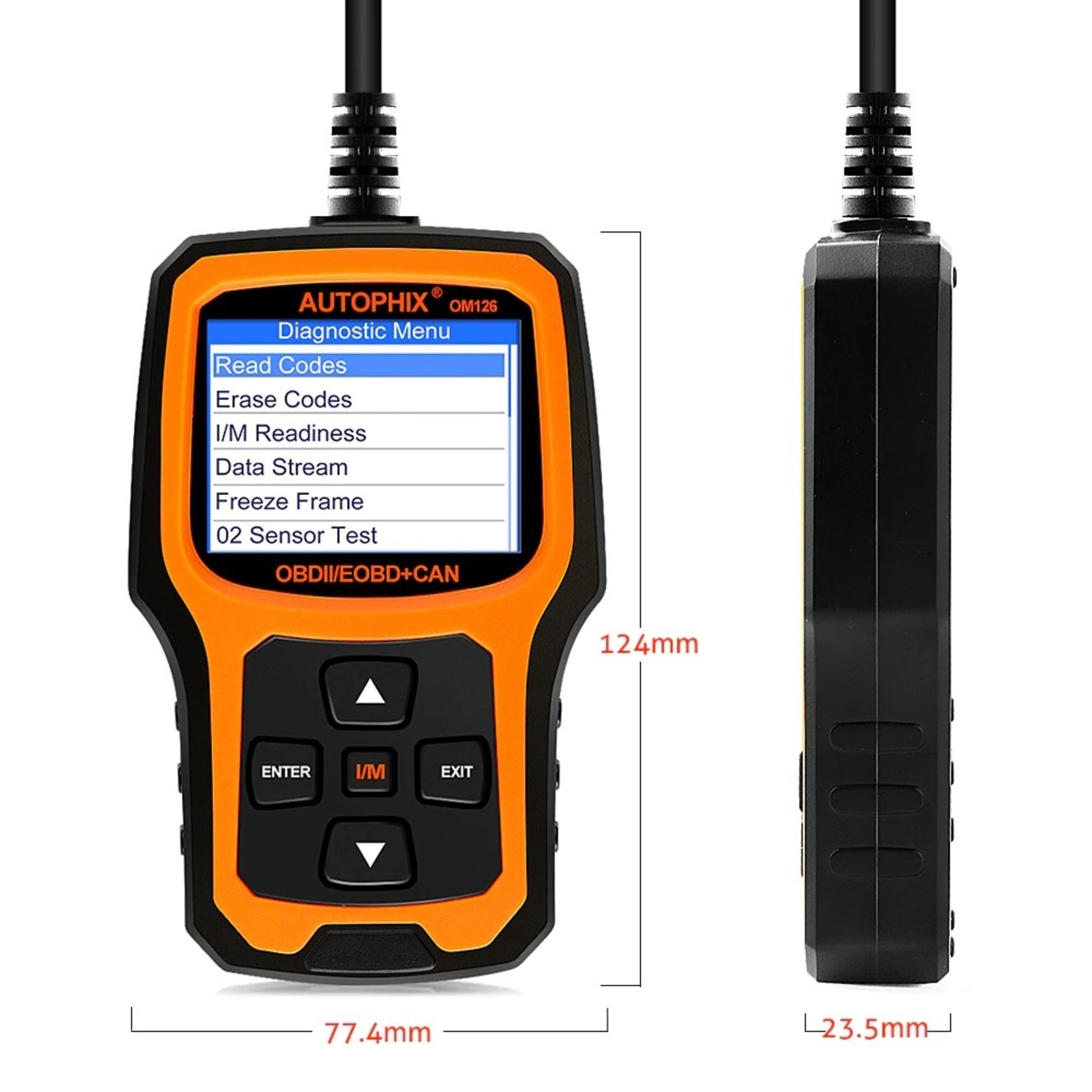 Autophix Autophix OBD2 / EOBD Diagnosecomputer | Uitleesapparaat OM126 - Volledig origineel