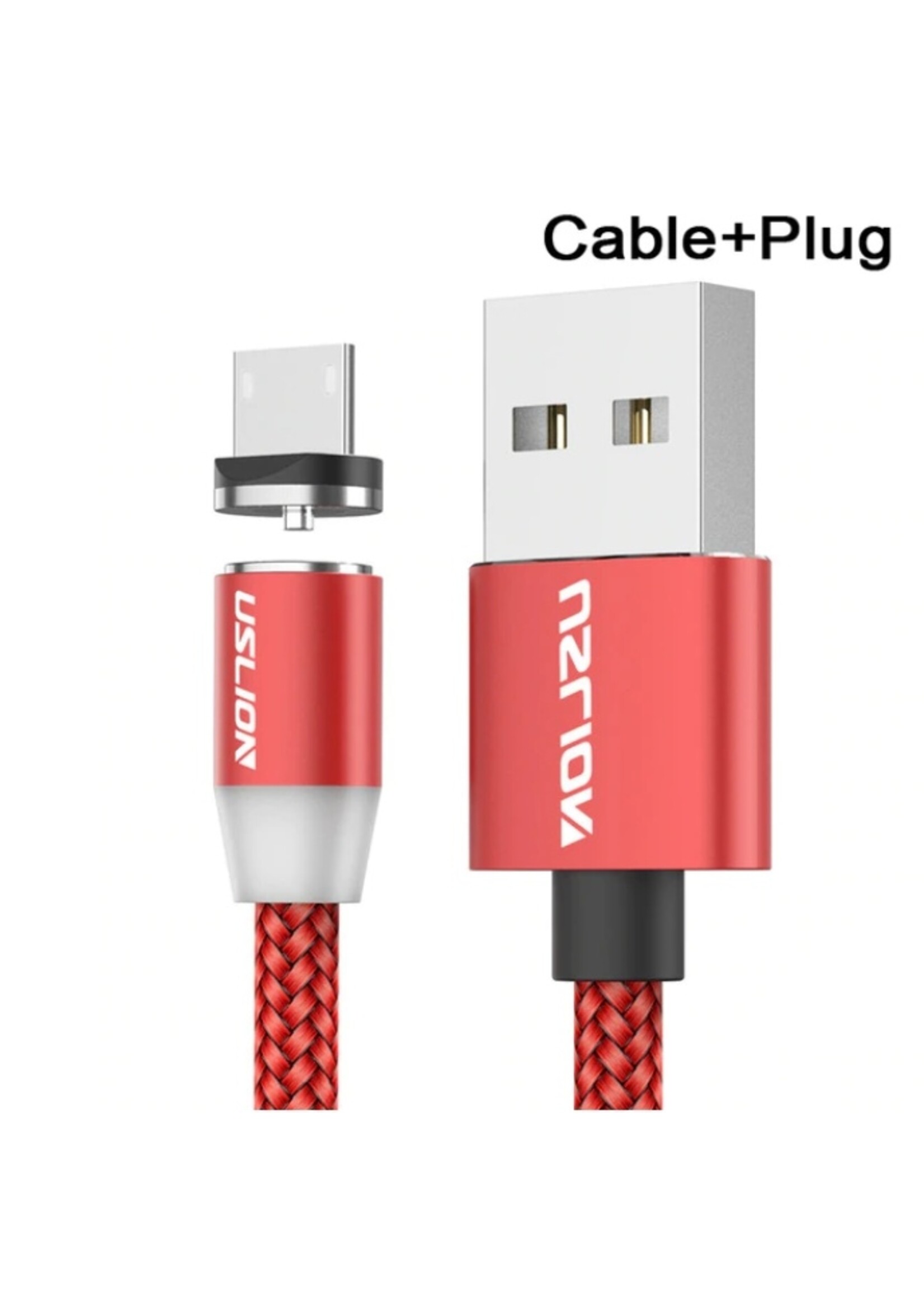 Magnetische Oplaadkabel - Magneet met Micro-USB adapter - 360 graden – Laadkabel draaibaar