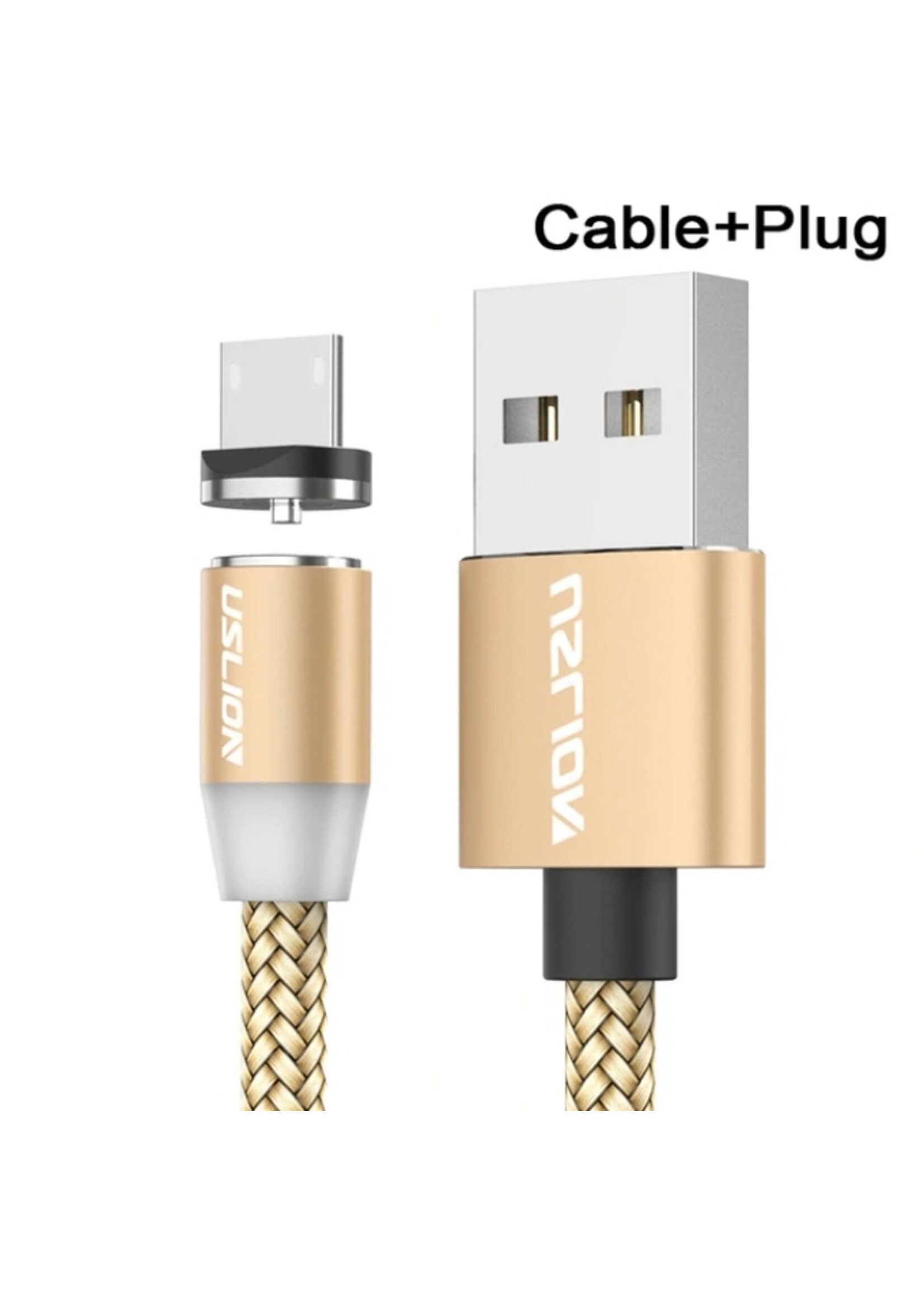 Magnetische Oplaadkabel - Magneet met USB Type-C adapter - 360 graden – Laadkabel draaibaar