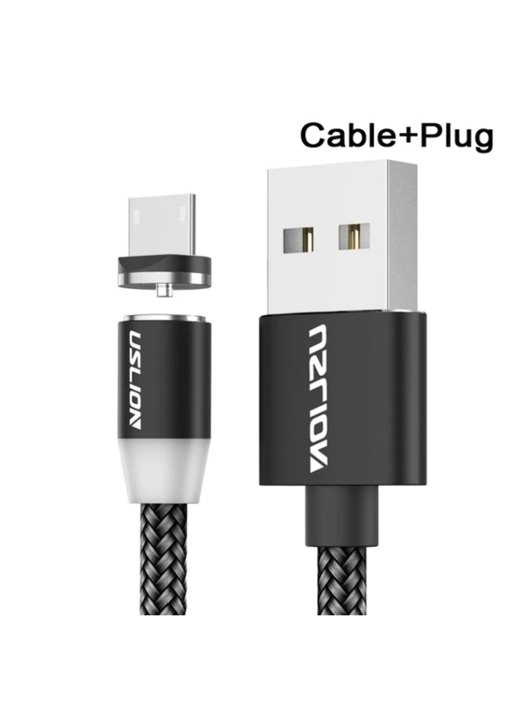 Magnetische Oplaadkabel - Magneet met Micro-USB adapter - 360 graden – Laadkabel draaibaar