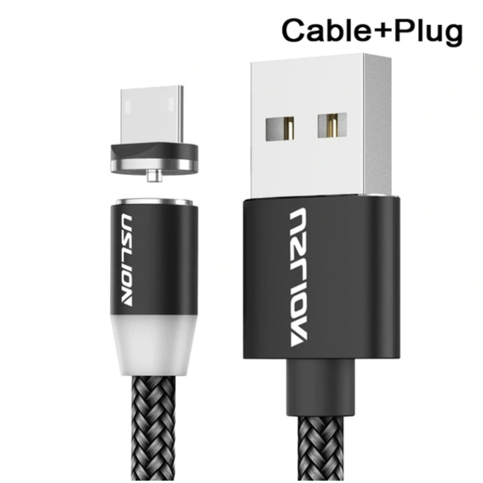 Magnetische Oplaadkabel - Magneet met USB Type-C adapter - 360 graden – Laadkabel draaibaar