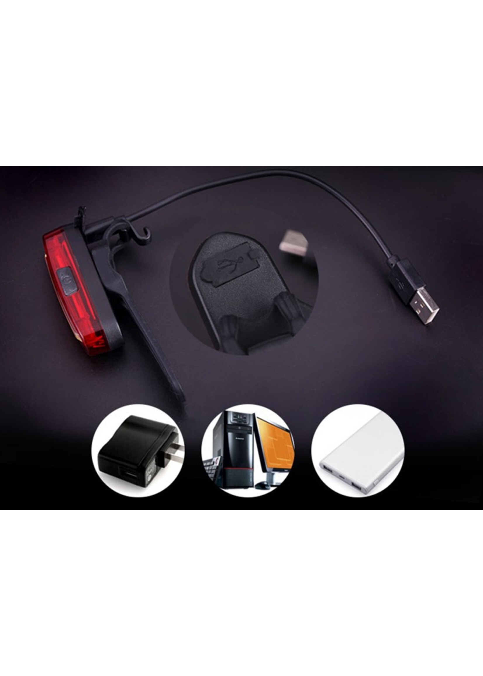 Led Fietslamp - Achterlicht - USB oplaadbaar