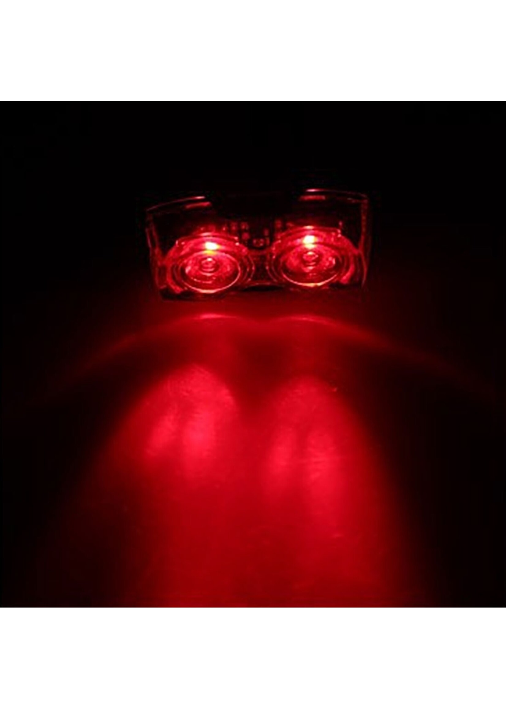 Fietslamp - LED verlichting fiets - Achterlicht fiets - Afneembare fietslamp - Fietsverlichting (Rood)