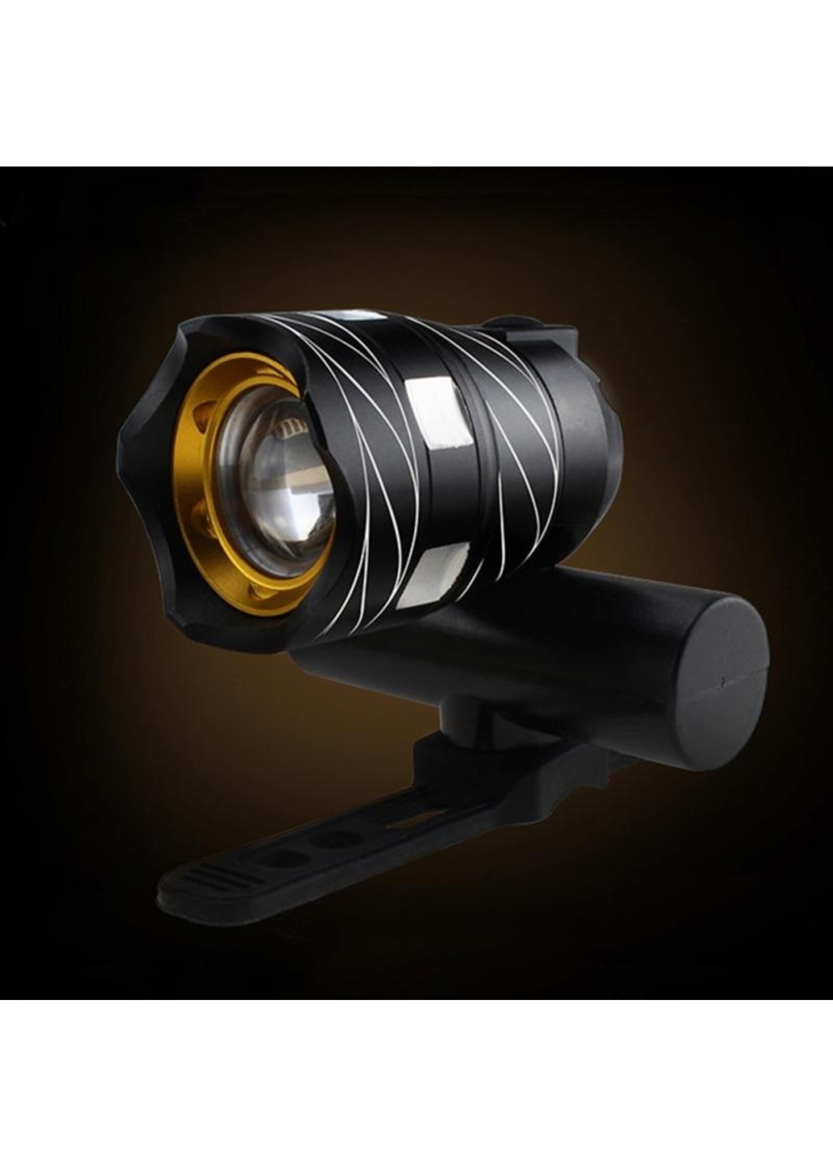 Ultieme Led Fietslamp - Oplaadbaar via USB - Super fel - 3 standen & zoom