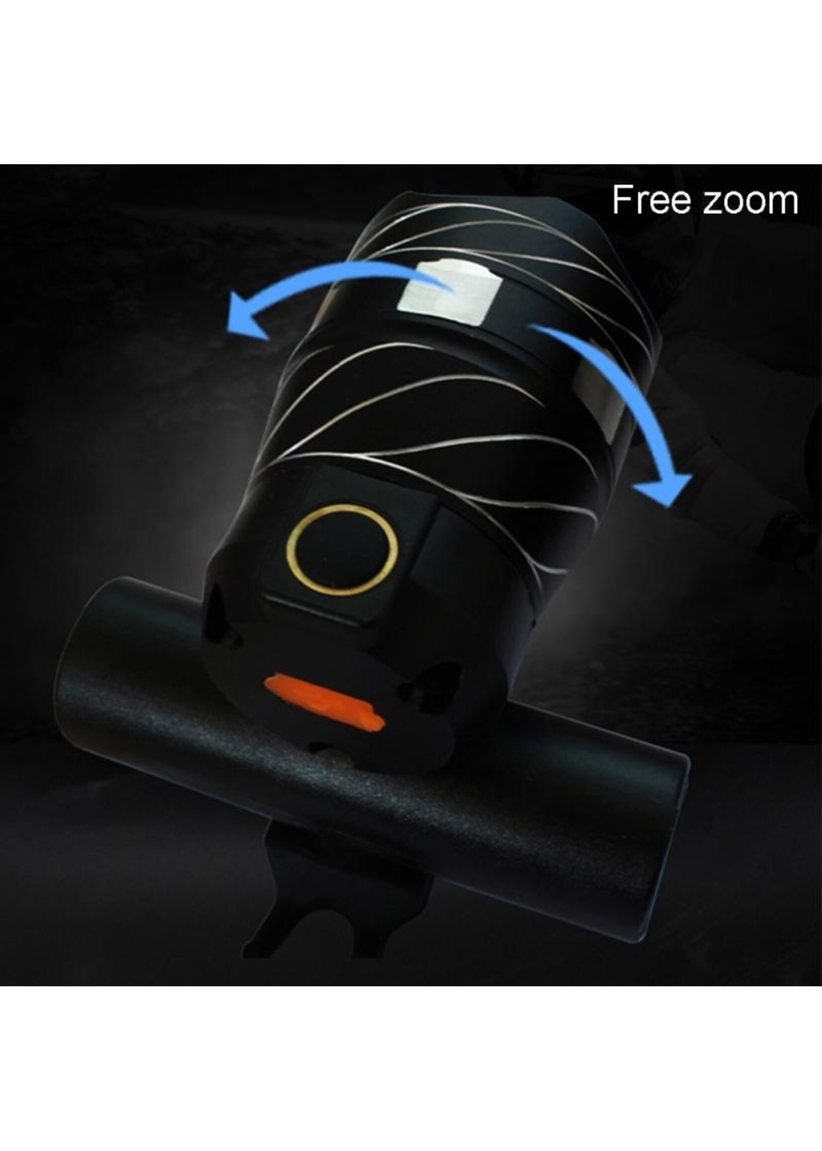Ultieme Led Fietslamp - Oplaadbaar via USB - Super fel - 3 standen & zoom