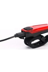 Merkloos Led Fietslamp - USB oplaadbaar - Oplaadbaar via USB - voorlamp of achterlamp