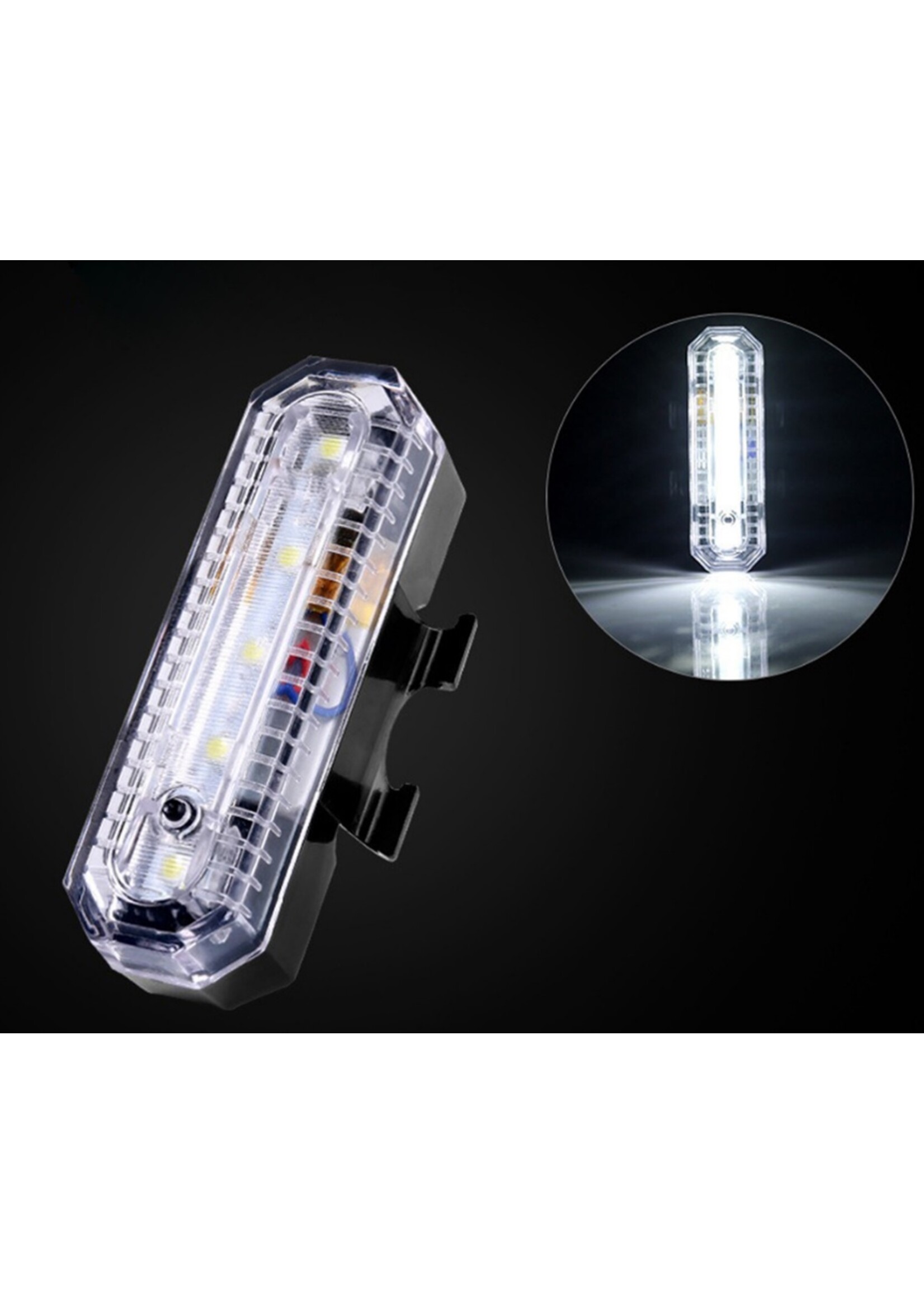Led Fietslamp – Voorlamp of Achterlamp - USB oplaadbaar