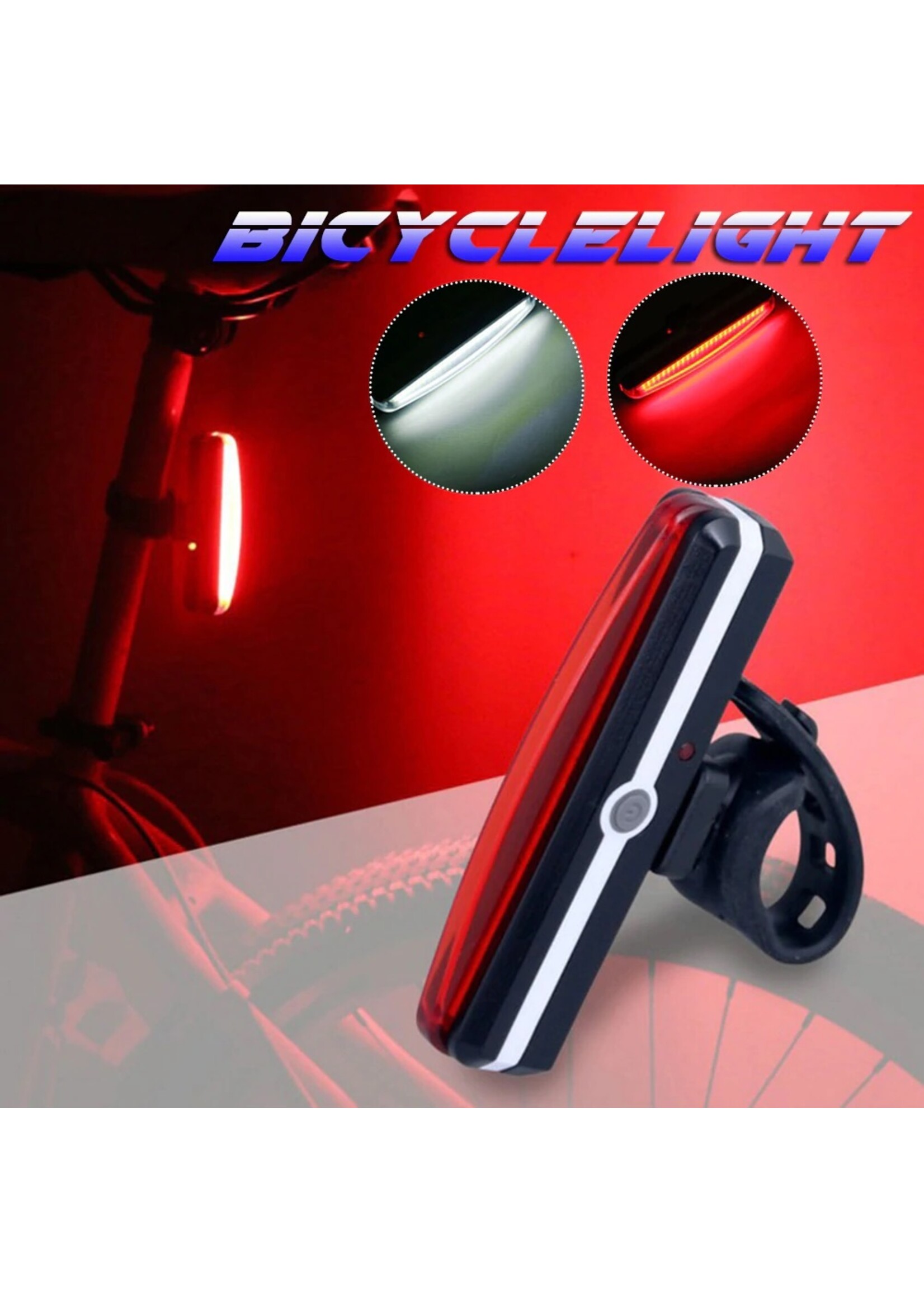 Led Fietslamp - Achterlicht - USB oplaadbaar
