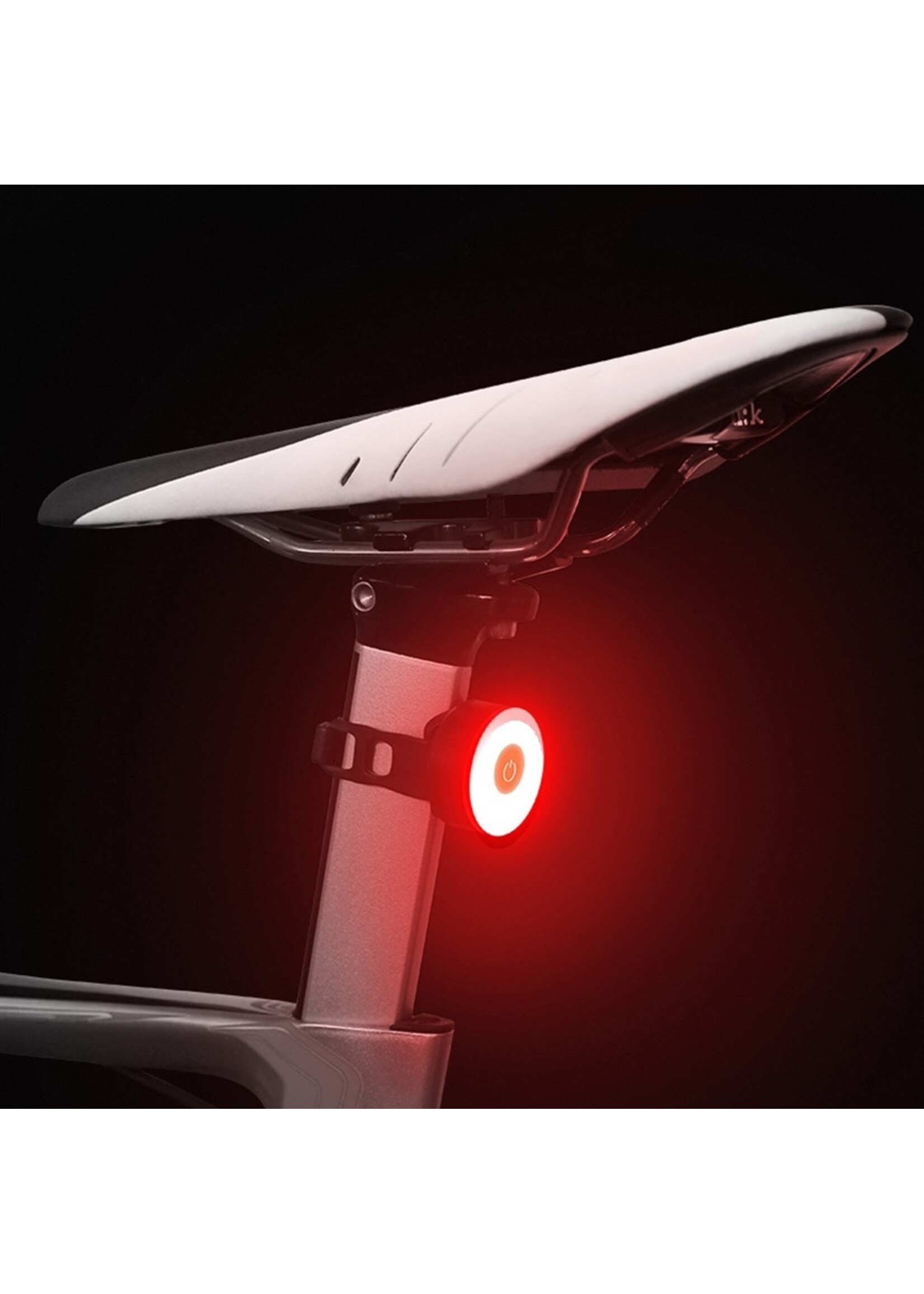 Led Fietslamp - Achterlicht - USB oplaadbaar – Rood achterlicht - USB oplaadbaar – Kleur behuizing: Geel, Blauw, Grijs, Rood of Zwart