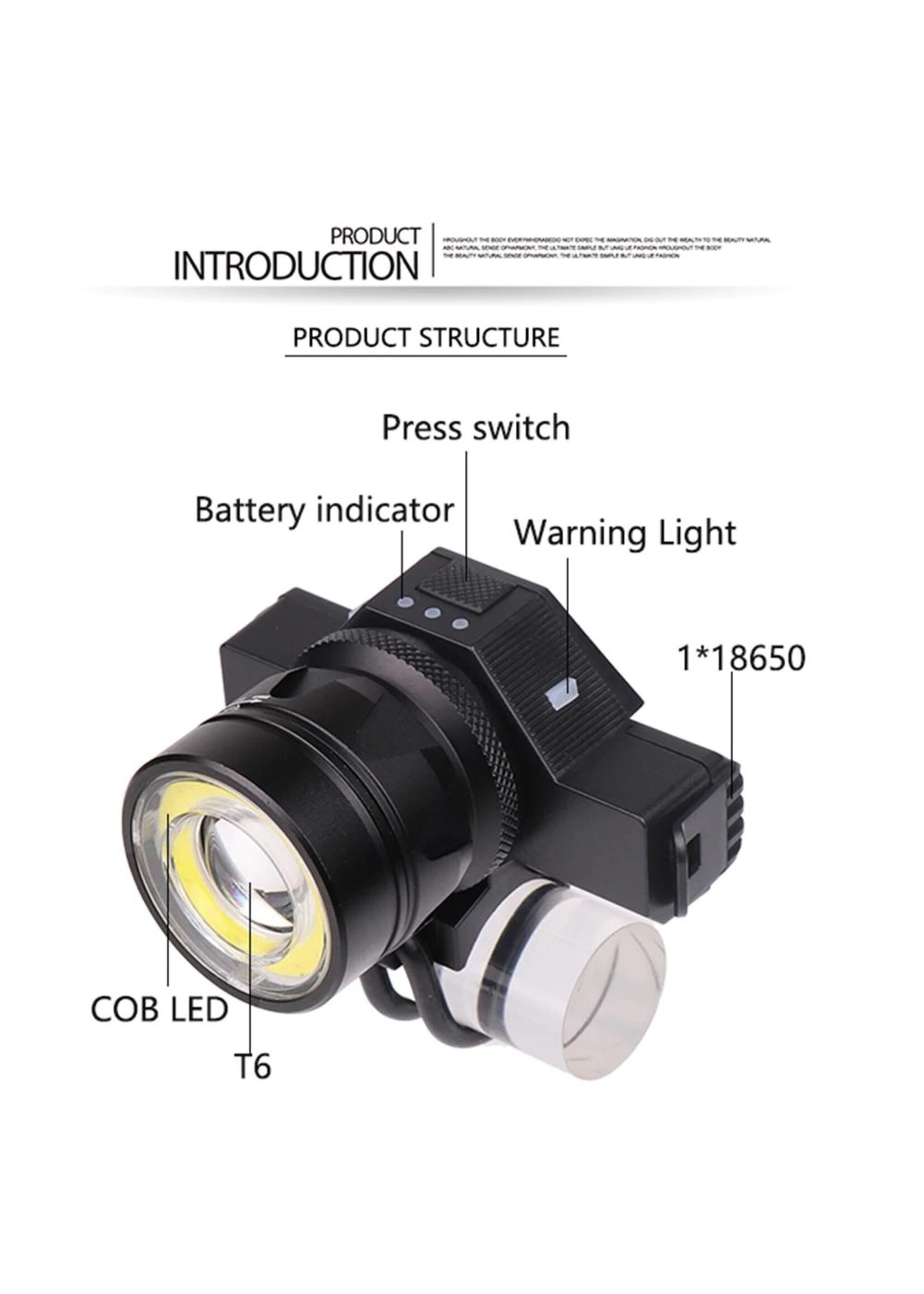 T6 + COB USB Oplaadbare LED Zaklamp Koplamp Fiets Mechanische Zoom Koplamp Fietsaccessoires