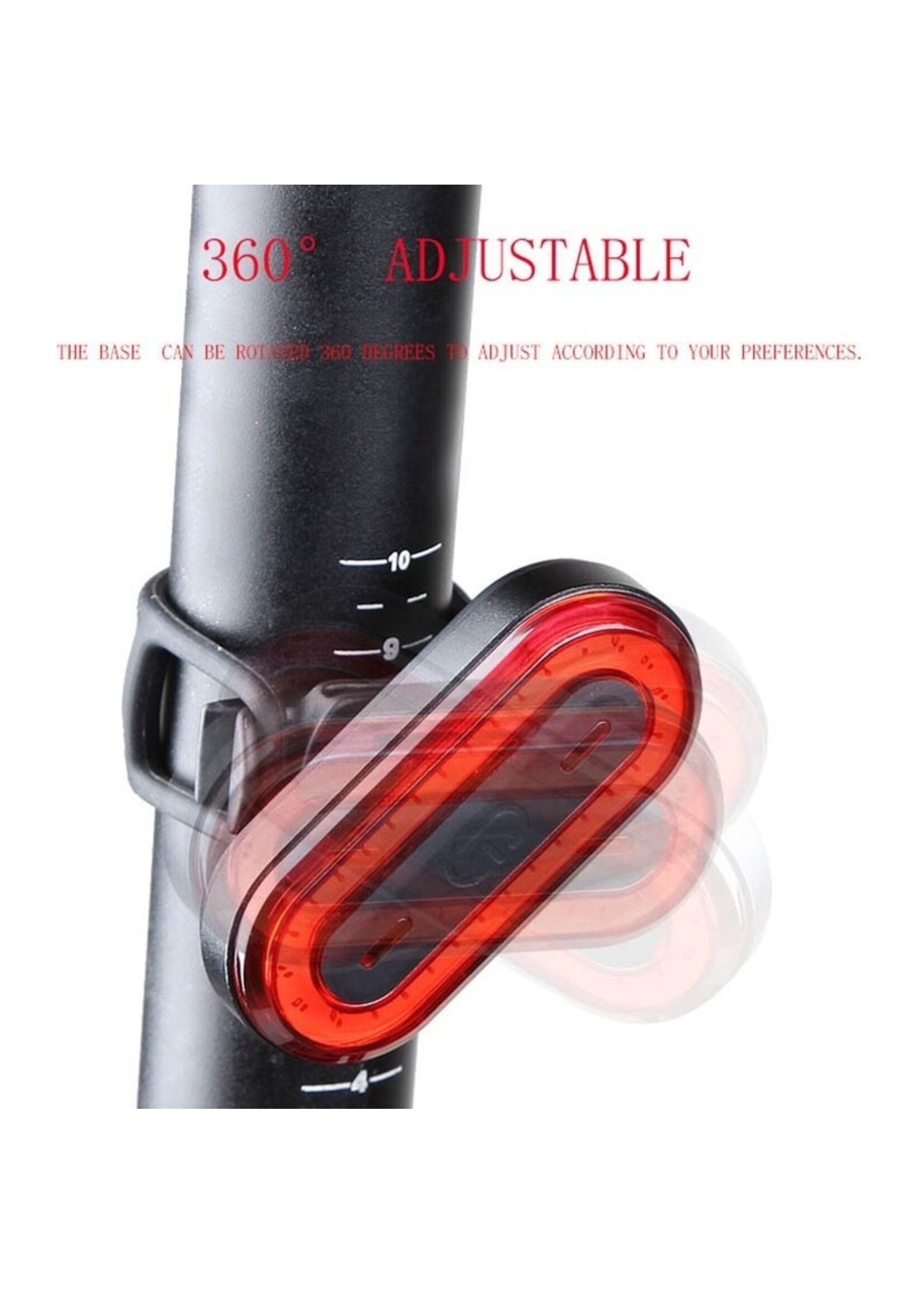 Fiets Achterlicht USB Oplaadbaar Fiets Achterlicht Fietsen LED Achterlicht Achterlicht Waterdicht Fiets Waarschuwing Flitslicht Fiets