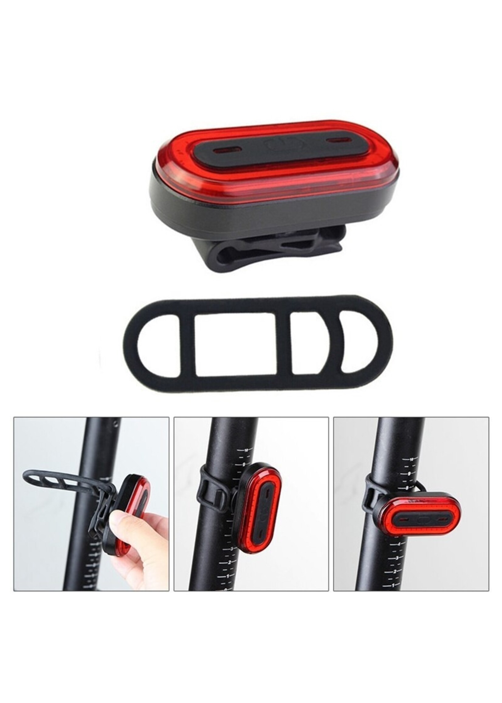 Fiets Achterlicht USB Oplaadbaar Fiets Achterlicht Fietsen LED Achterlicht Achterlicht Waterdicht Fiets Waarschuwing Flitslicht Fiets