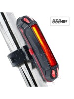 Fiets achterlicht USB oplaadbare waarschuwingslamp Waterdicht Super helder licht voor fietsen