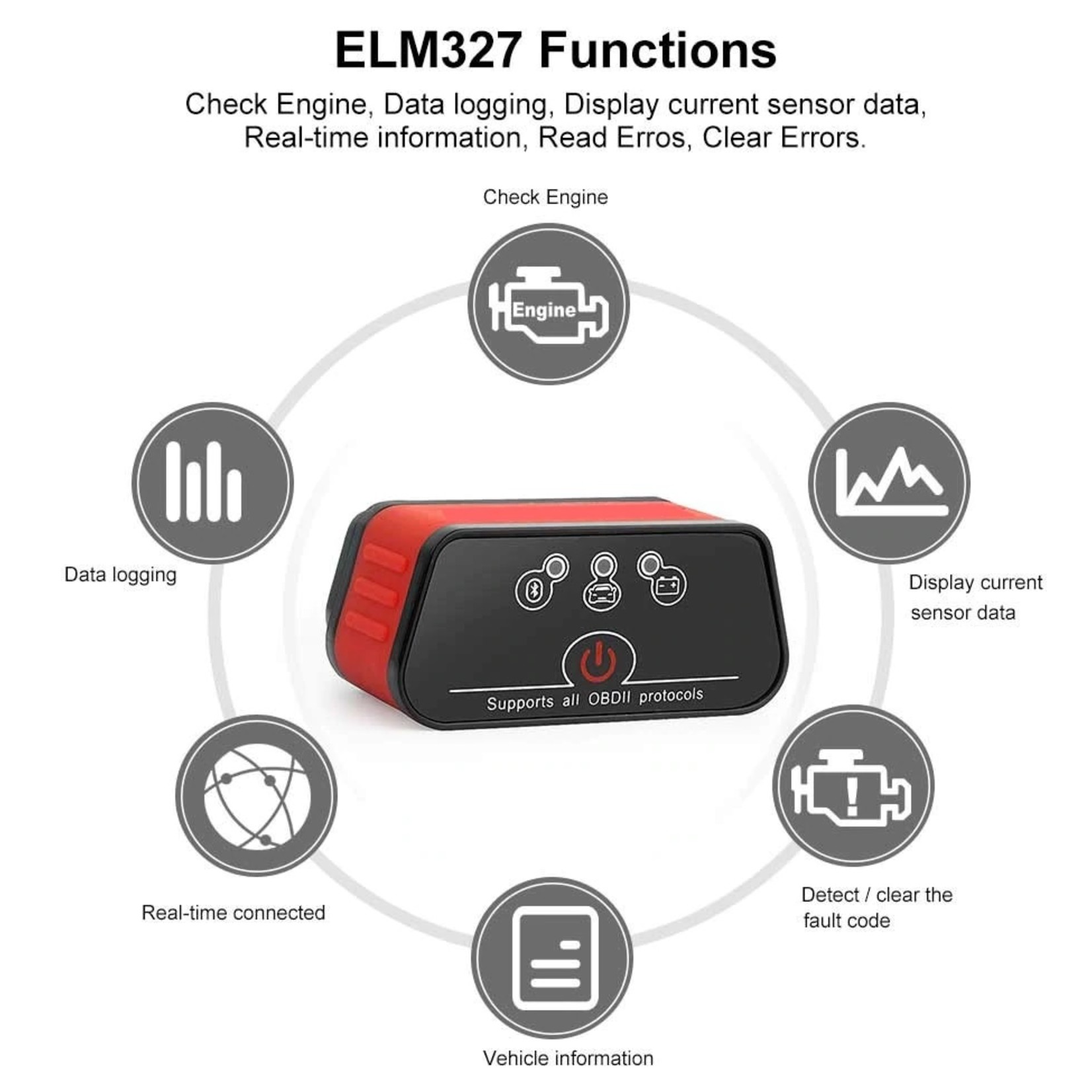 KONNWEI Konnwei KW903 – Bluetooth scanner - OBD2 scanner - diagnose gereedschap - tool - KW903