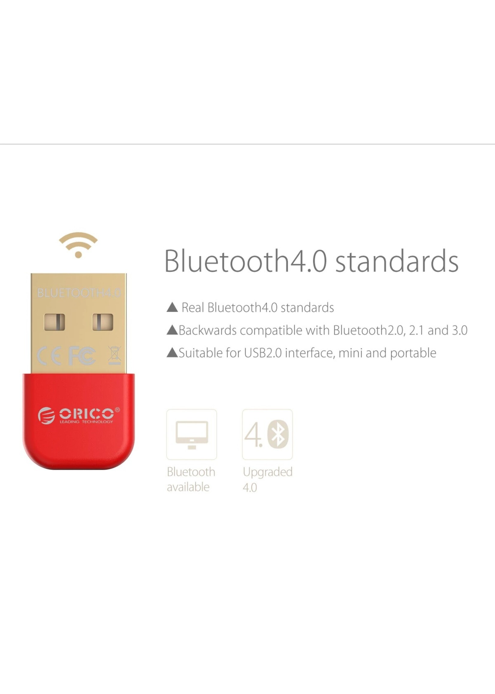 Orico - USB Bluetooth 4.0 Adapter - 20m