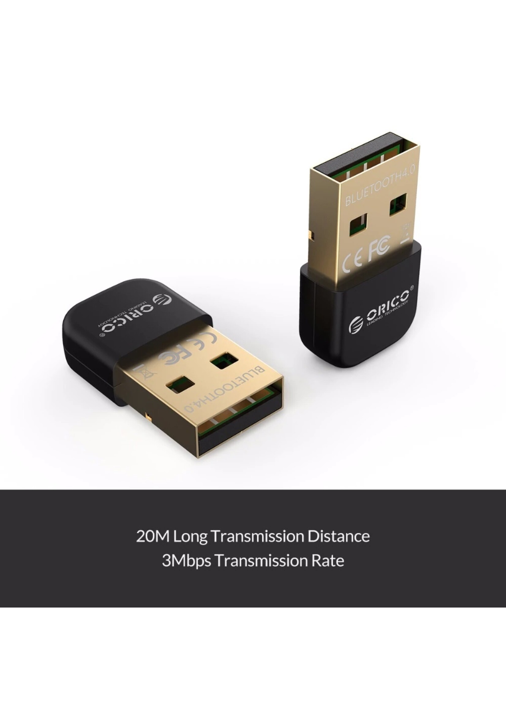 Orico - USB Bluetooth 4.0 Adapter - 20m