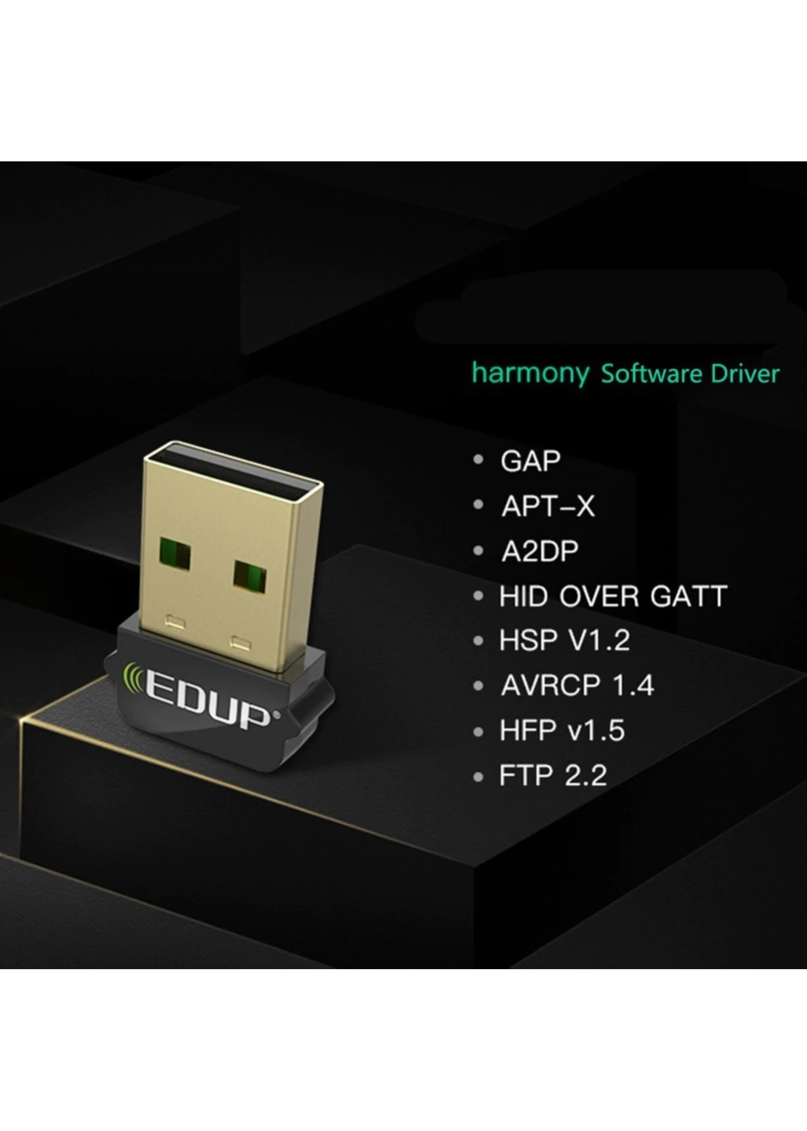 EDUP Bluetooth dongle - USB Bluetooth 4.0 Adapter - 20m